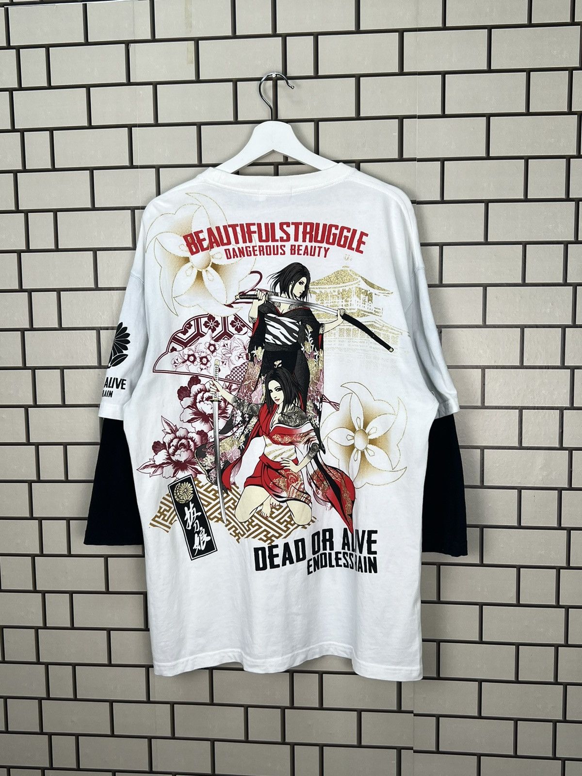 Hysteric Glamour × If Six Was Nine × Japanese Brand Divine Retribution Beautiful Struggle Dangerous Beauty Tee Size US XXL / EU 58 / 5 - 8 Thumbnail