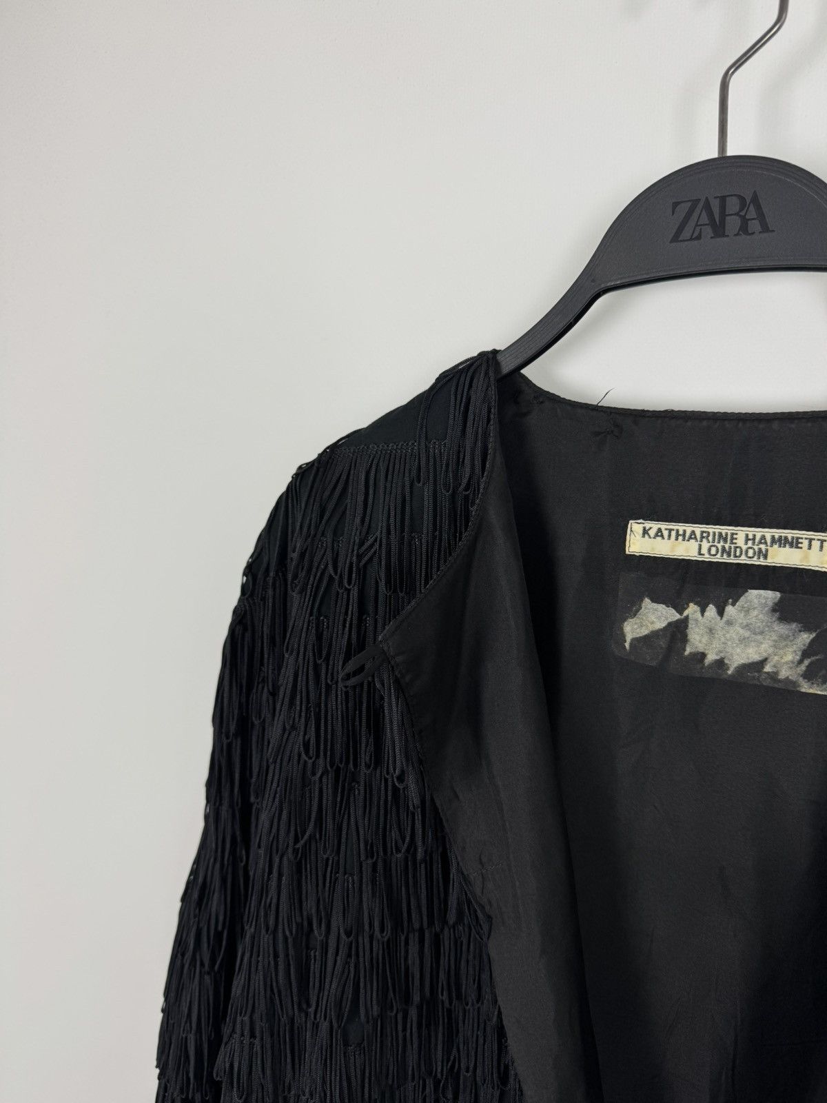 Katharine Hamnett London Vintage Katharine Hamnett London Loop Fringe Women’s Jacket Size M / US 6-8 / IT 42-44 - 8 Thumbnail