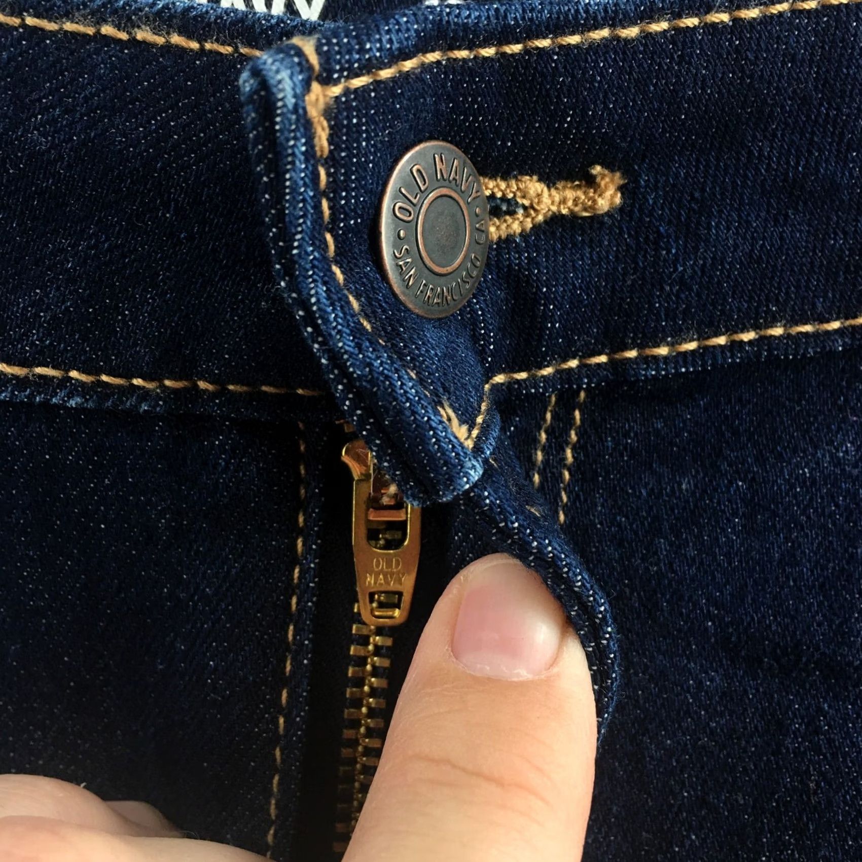 Old Navy Old Navy Skinny Jeans Womens 12 Blue High Rise Dark Wash Zip New Jeans Size 34" / US 12 / IT 48 - 5 Thumbnail