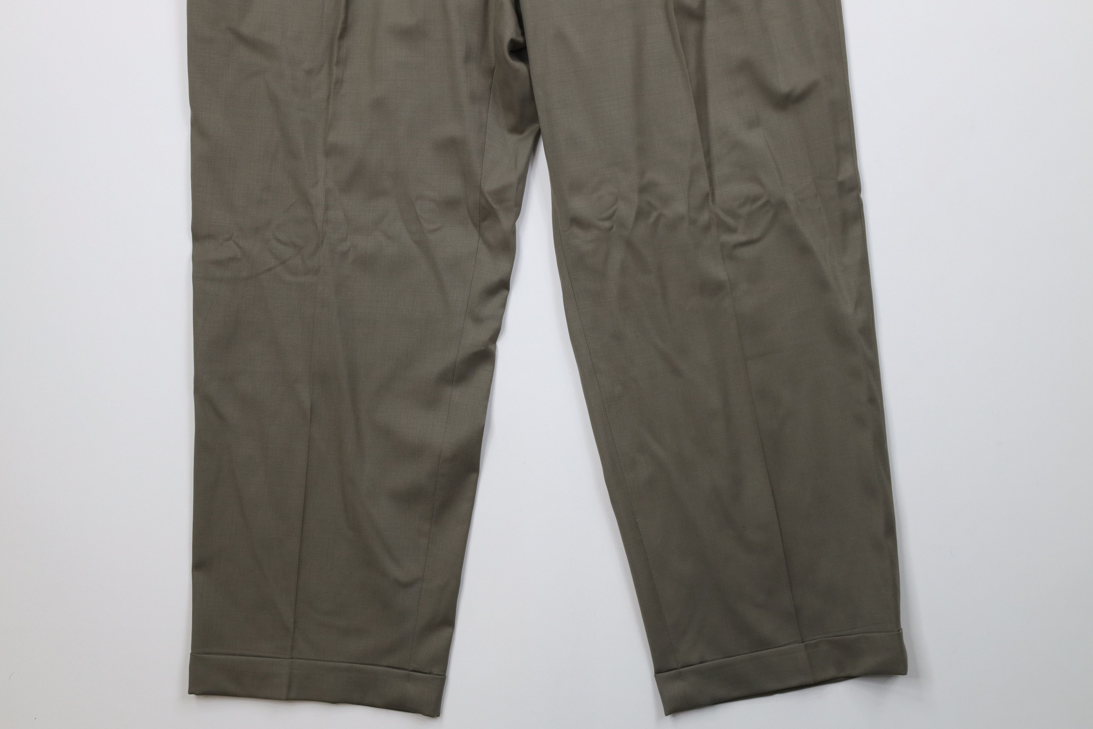 Vintage Vintage 90s Streetwear Wool Knit Wide Leg Chino Pants Size US 36 / EU 52 - 4 Thumbnail