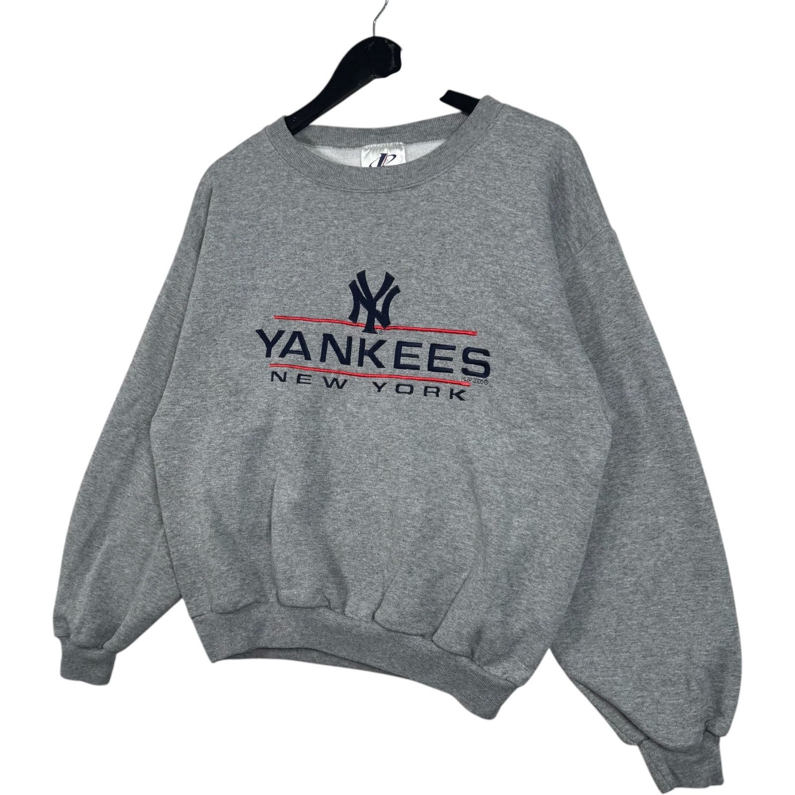 Logo Athletic Vintage New York Yankees Embroidered Spellout MLB Crewneck L Size US L / EU 52-54 / 3 - 3 Thumbnail