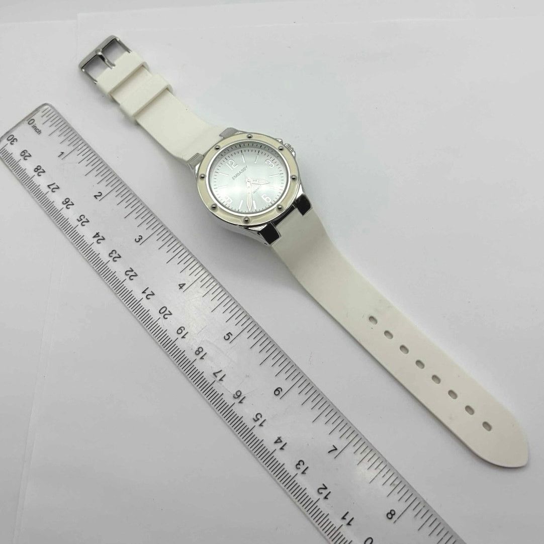 Other Silver & White Embassy Men’s Watch Size ONE SIZE - 4 Thumbnail