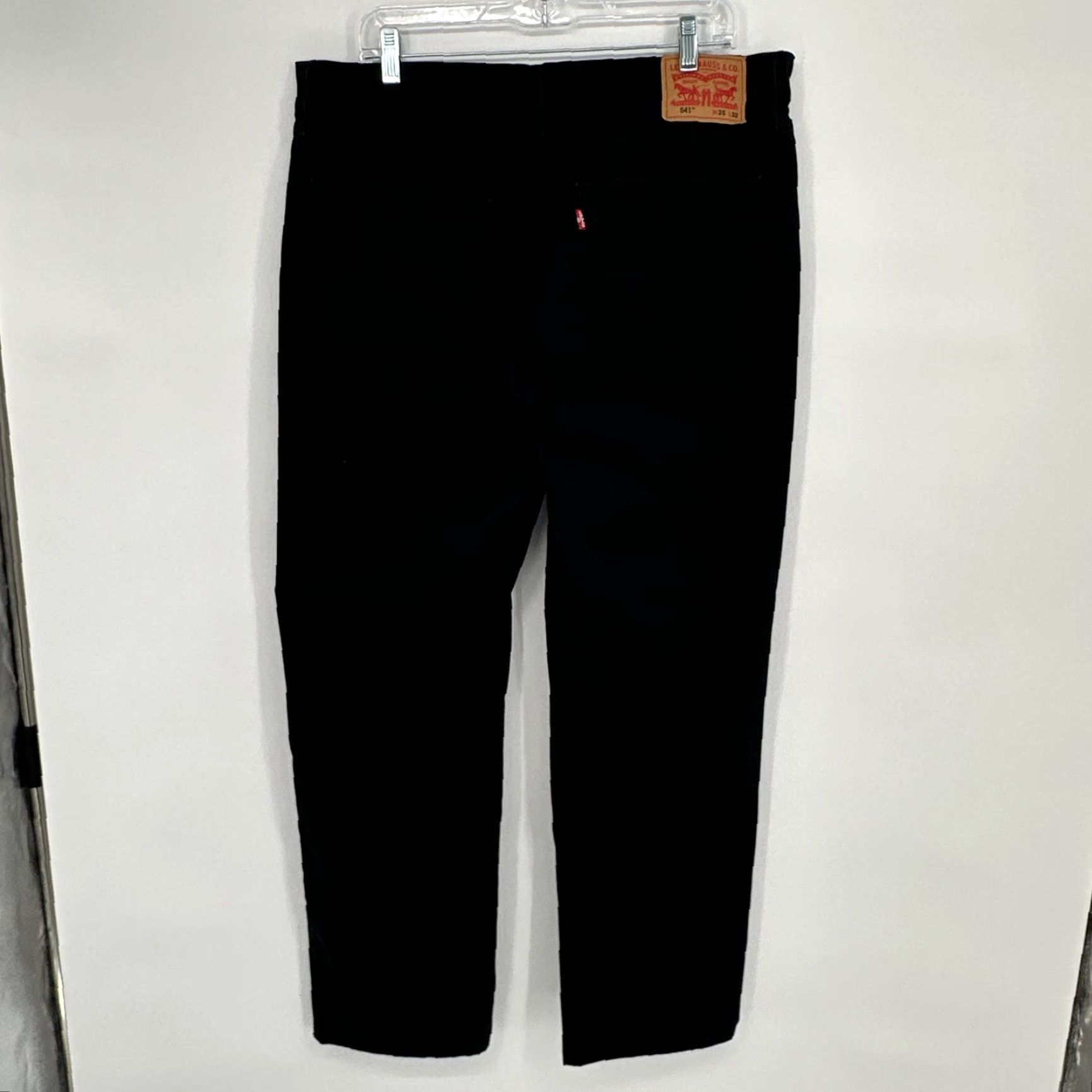 Levi's Levis 541 Jeans Mens 35x32 Black Athletic Taper All Seasons Tech Stretch Denim Size US 35 - 4 Thumbnail