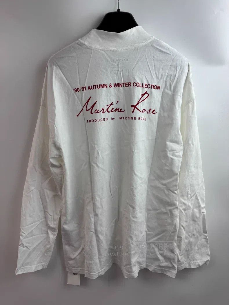 Martine Rose Martine Rose Classic white and red logo long sleeves Size US M / EU 48-50 / 2 - 3 Thumbnail
