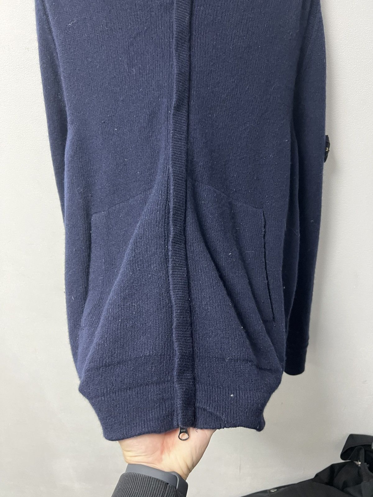 Stone Island Stone Island Wool Zip Hoodie Size US XL / EU 56 / 4 - 5 Thumbnail