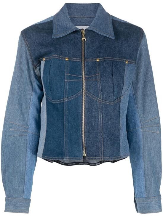 Marine Serre MARINE SERRE Women Jackets J080SS23WU DENCO000506 Blue Size S / US 4 / IT 40 - 1 Thumbnail