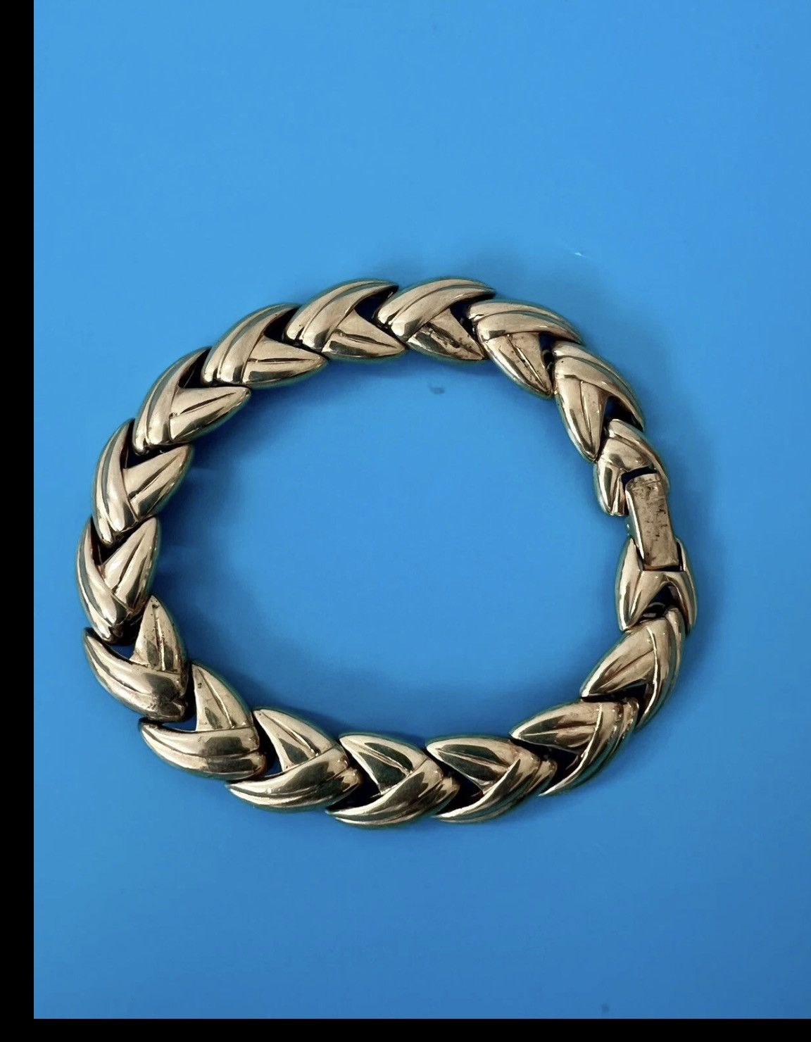 Other Vtg Krementz Gold Tone Link Bracelet 7” Classic Statement Size ONE SIZE - 4 Thumbnail