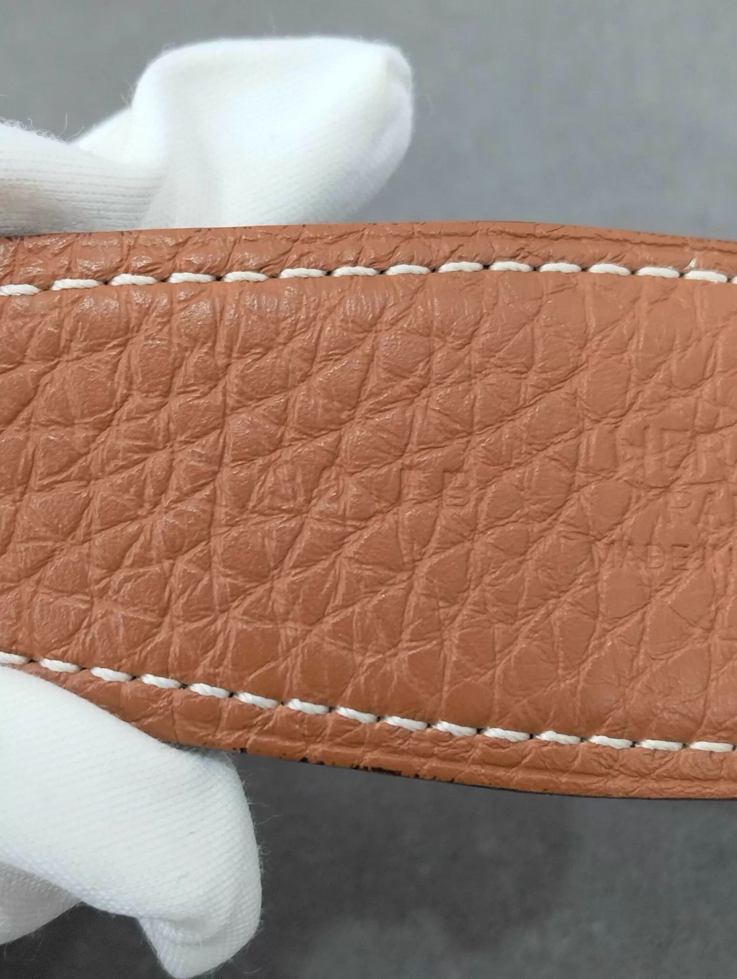 Hermes HERMES Double Calfskin Belt 3.2cm x 85cm 95 New Size ONE SIZE - 7 Thumbnail