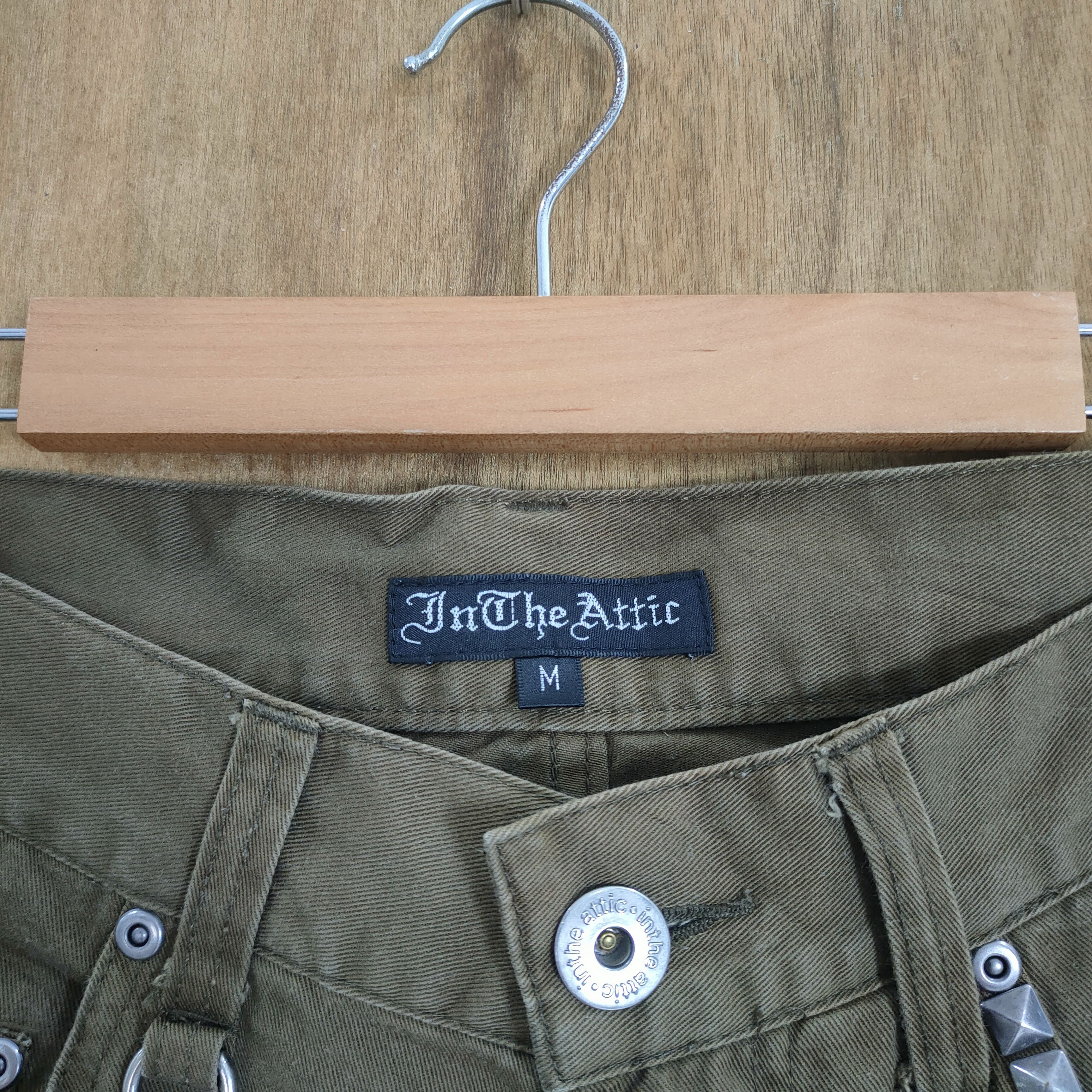 In The Attic IN THE ATTIC OLIVE GREEN PATCHWORK PANTS Size US 30 / EU 46 - 7 Thumbnail