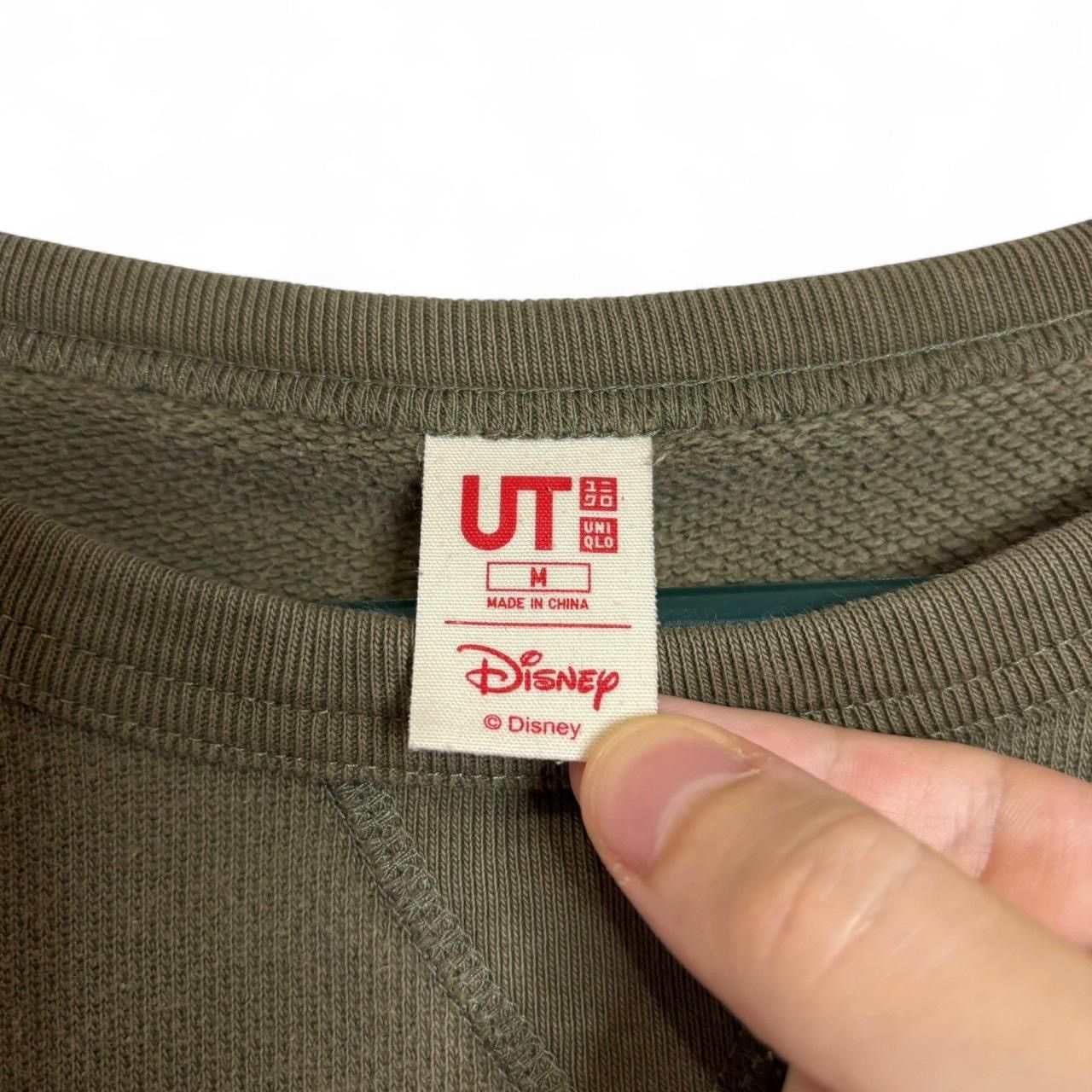 Disney × Mickey Mouse × Uniqlo UT Uniqlo x Disney Mickey Mouse Khaki Green Sweatshirt Size US M / EU 48-50 / 2 - 3 Thumbnail