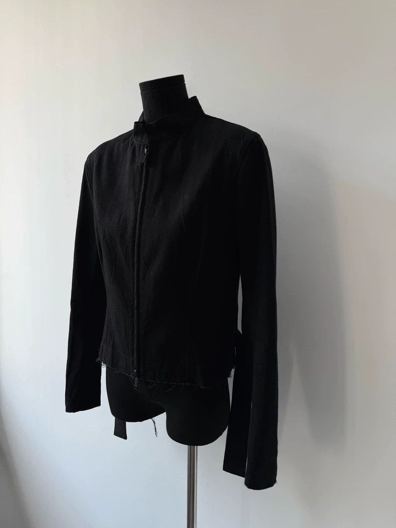 Yohji Yamamoto Yohji Yamamoto Yohji Yamamoto Black Short Denim Jacket Size US S / EU 44-46 / 1 - 3 Thumbnail