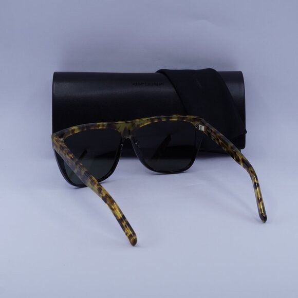 Saint Laurent Paris Saint Laurent SL1 010 Sunglasses Havana/Black Square Frame Size ONE SIZE - 11 Thumbnail