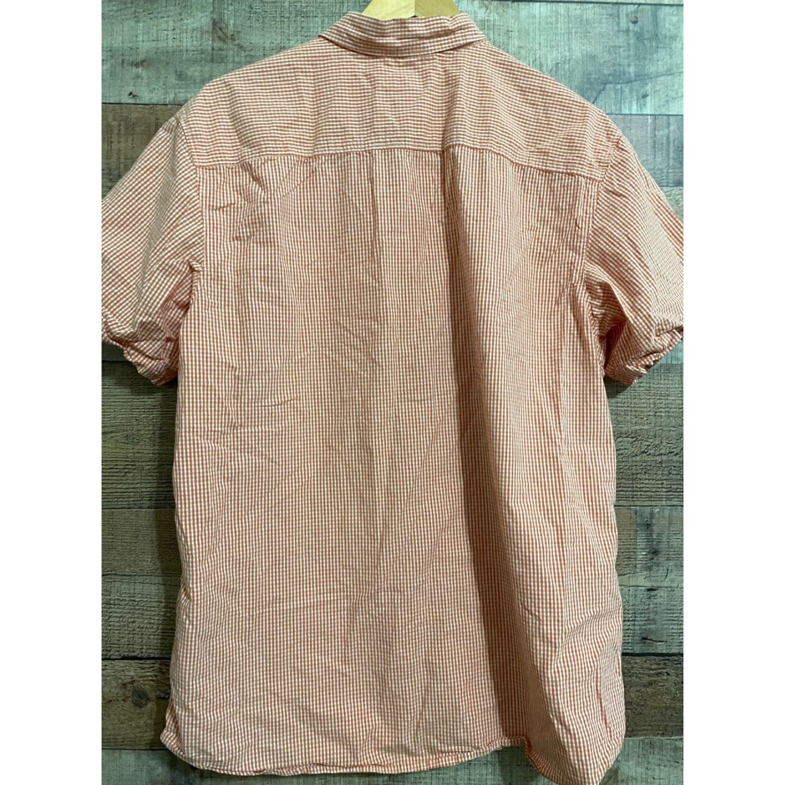 Vintage Columbia Shirt Mens Large Check Plaid Button Down Pocket Orange and white Size US L / EU 52-54 / 3 - 2 Thumbnail