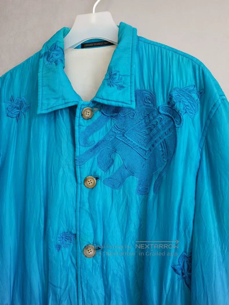 Yohji Yamamoto YOHJI YAMAMOTO Silk Embroidered Cotton Jacket Size US M / EU 48-50 / 2 - 3 Thumbnail