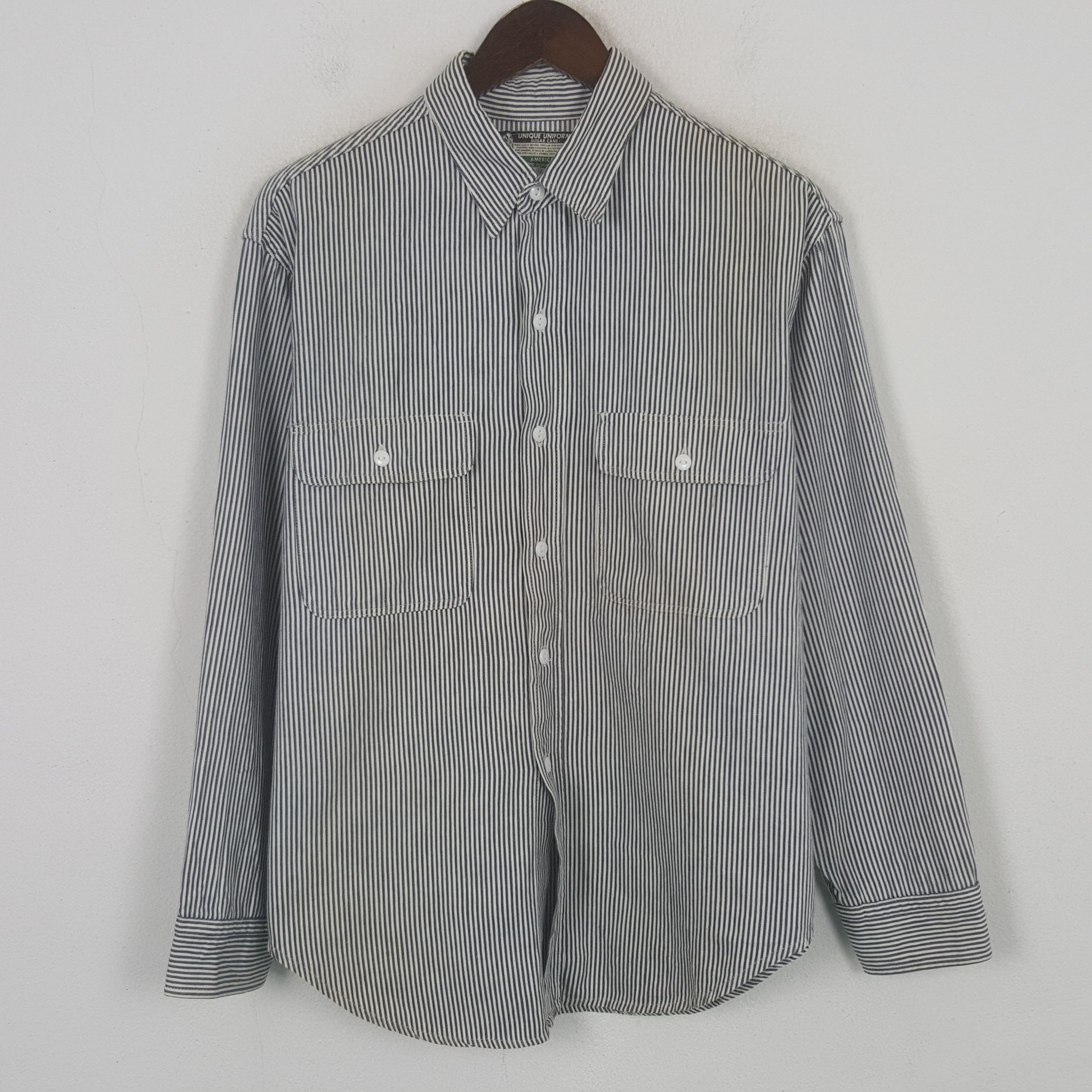 Sugar Cane Vintage Sugar Cane Striped Button Up Shirt Size US L / EU 52-54 / 3 - 1 Thumbnail