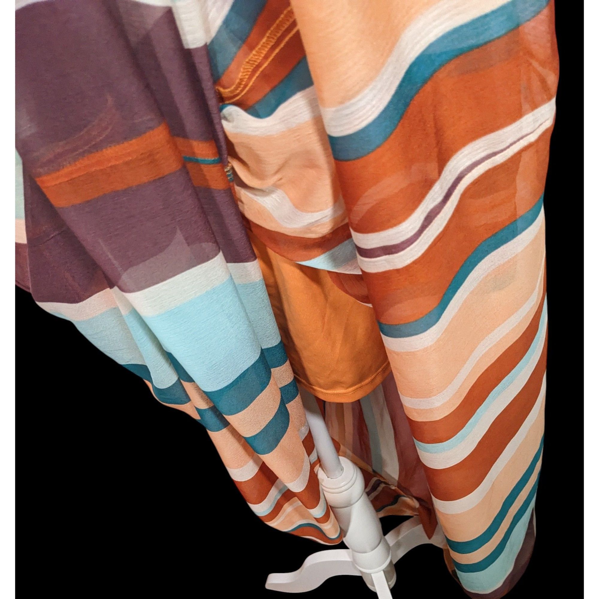 Other Vintage Spoon Jeans Striped Retro Sunset Maxi Skirt Size 31" - 9 Thumbnail
