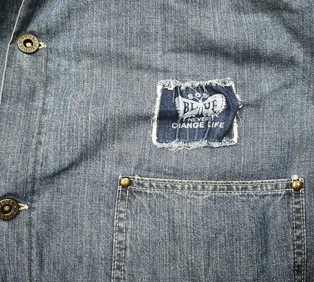 Blue Blue Japan BLUE BLUE SOS selvedge buttonfly chore jacket Size US L / EU 52-54 / 3 - 5 Thumbnail