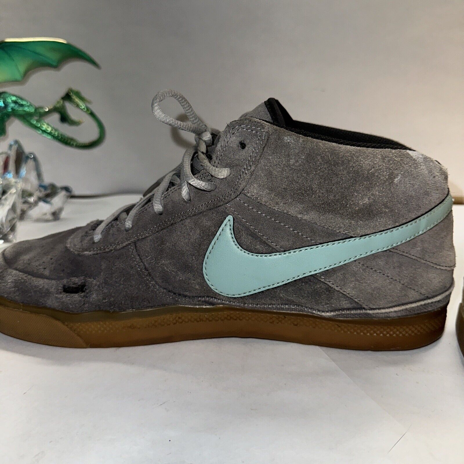 Nike Nike SB Mavrk Mid 6.0 Mens 8.5 Gray Blue Shoes Sneakers Sued Size US 8.5 / EU 41-42 - 7 Thumbnail