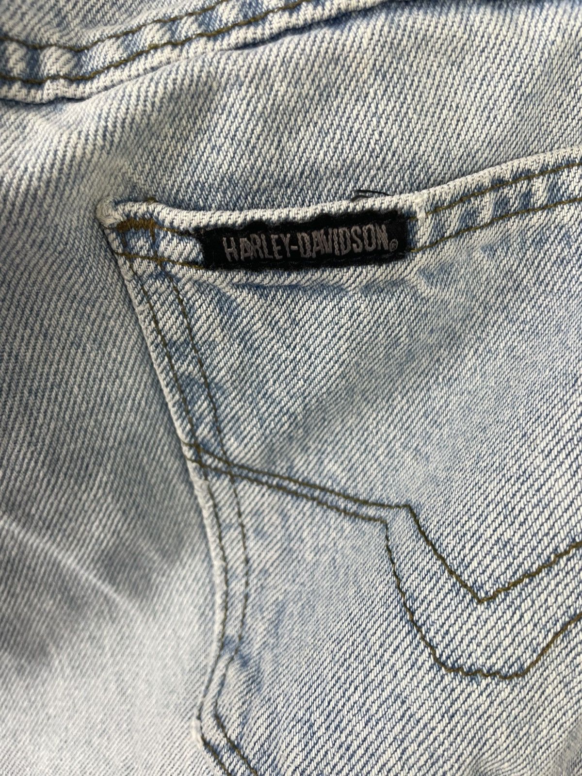 Harley Davidson × Vintage Vintage Harley Davidson Jeans Size US 38 / EU 54 - 6 Thumbnail