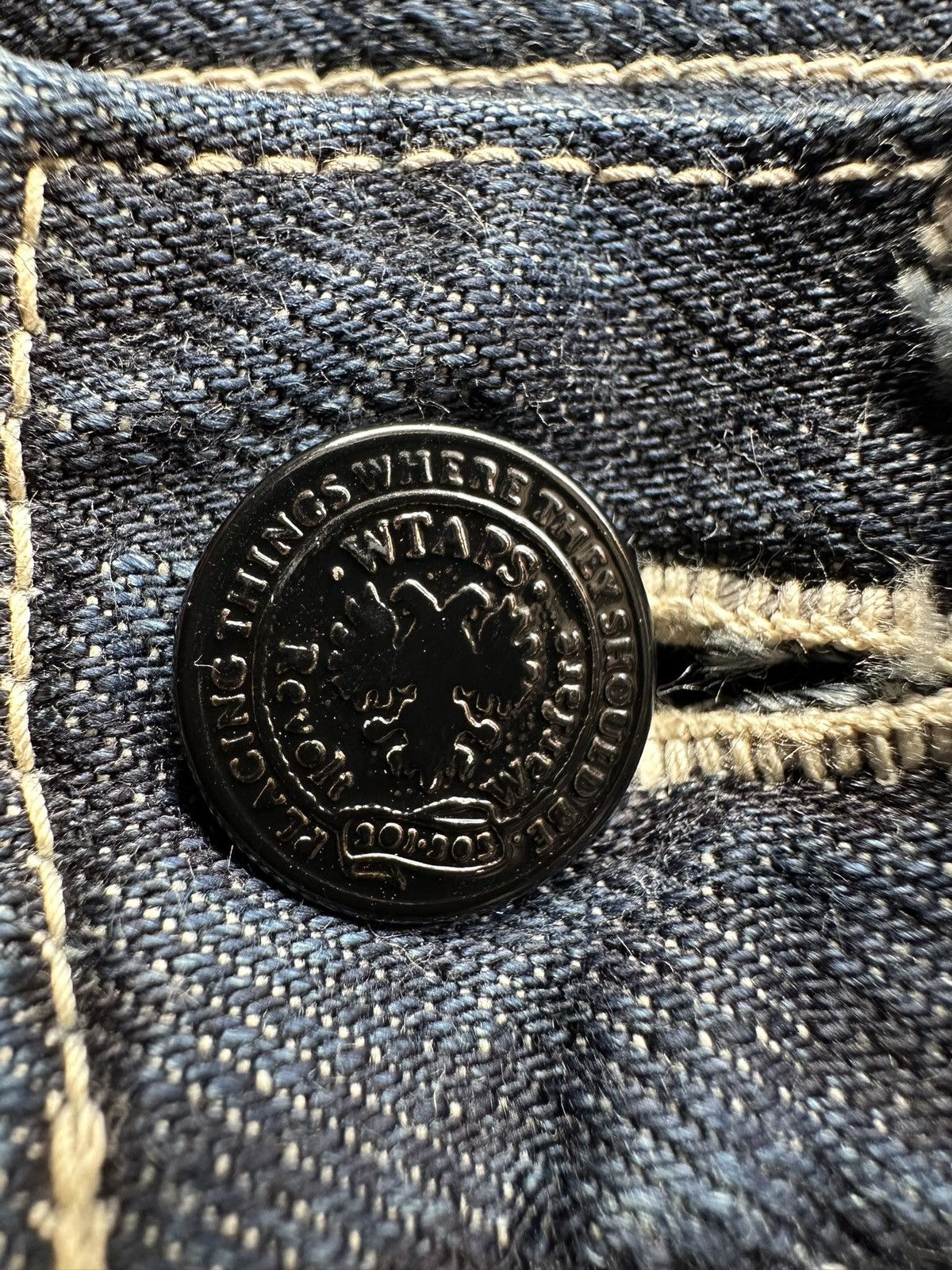 Wtaps 11SS - WTAPS '' Who Dares Wins '' trashed denim jeans Size US 32 / EU 48 - 18 Thumbnail