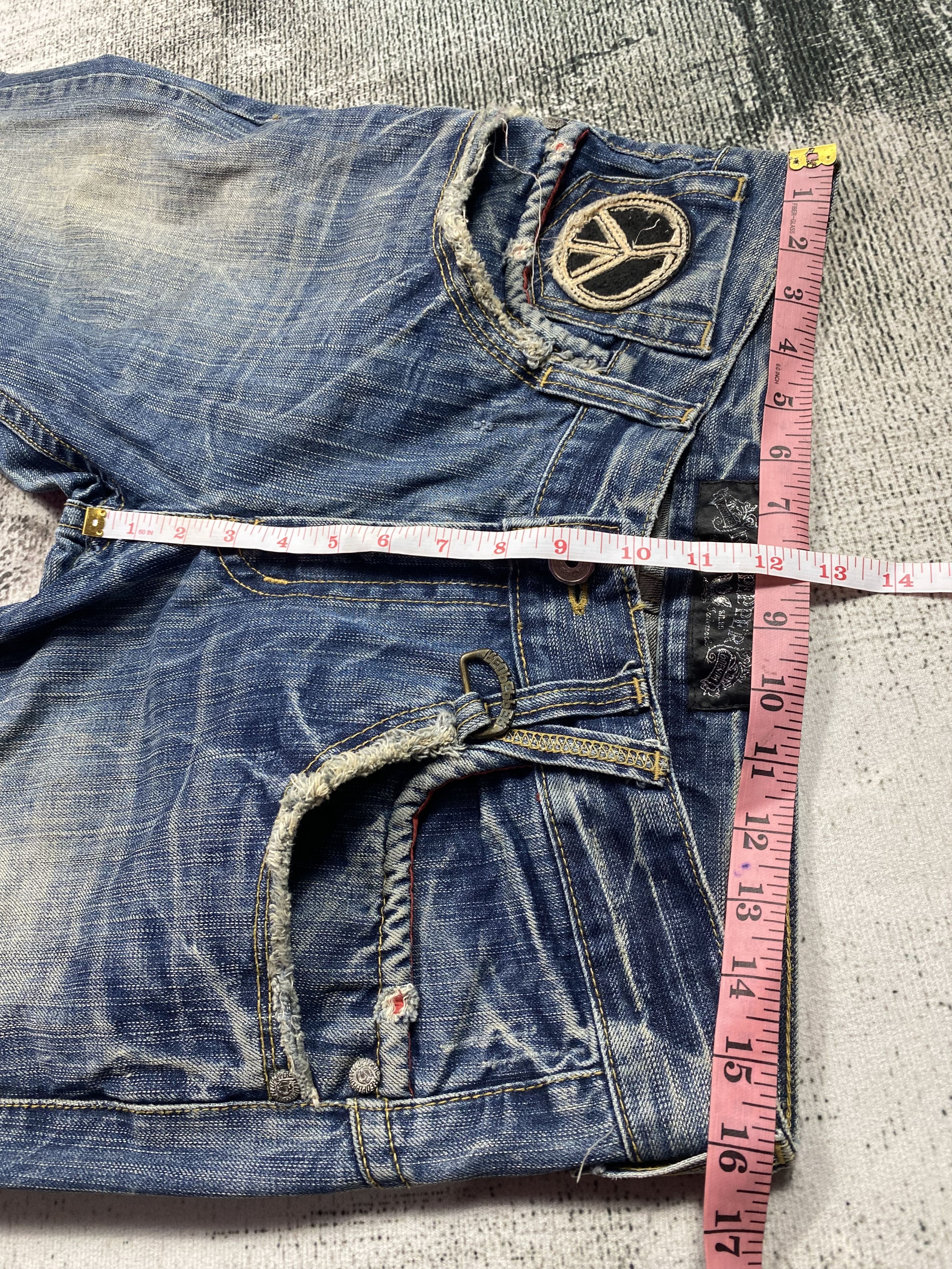 Japanese Brand SICKS💥Japanese Jeans Red Pepper & Denim Whiskers Distress Size US 32 / EU 48 - 14 Thumbnail