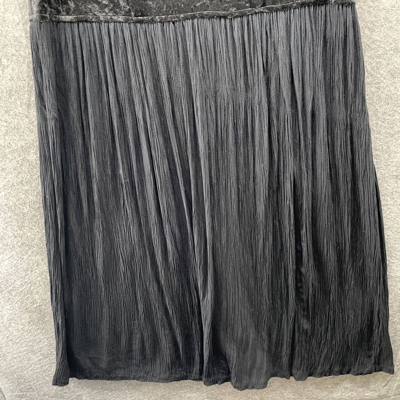 Avenue The Avenue Black Velvet Sleeveless Maxi Dress 18 A-Line Tank Dress Womens Size XXL / US 16-18 / IT 52-54 - 4 Thumbnail