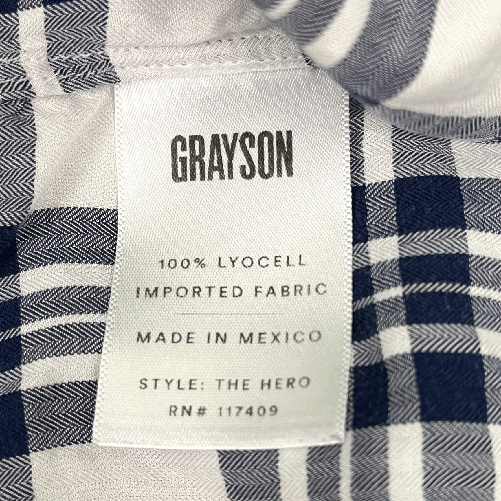 Vintage VINTAGE The Hero Shirt Grayson by Frank & Eileen Womens Medium 3 Blue Plaid Office Prep Size M / US 6-8 / IT 42-44 - 3 Thumbnail