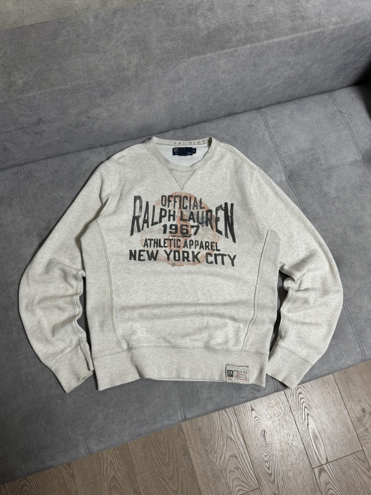 Polo Ralph Lauren × Vintage Vintage Rare Polo Ralph Lauren New York Athletic sweatshirt Size US M / EU 48-50 / 2 - 3 Thumbnail