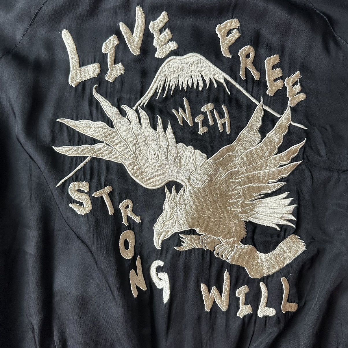 Comme des Garcons Comme des Garcons “live free with strong will” bomber jacket Size US L / EU 52-54 / 3 - 15 Thumbnail