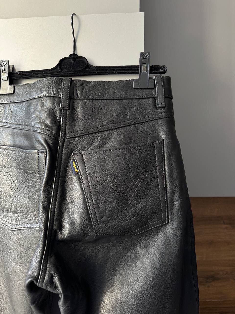 Genuine Leather Vintage Genuine Leather Pants Avantgarde Playboi Carti 90s Size US 32 / EU 48 - 6 Thumbnail