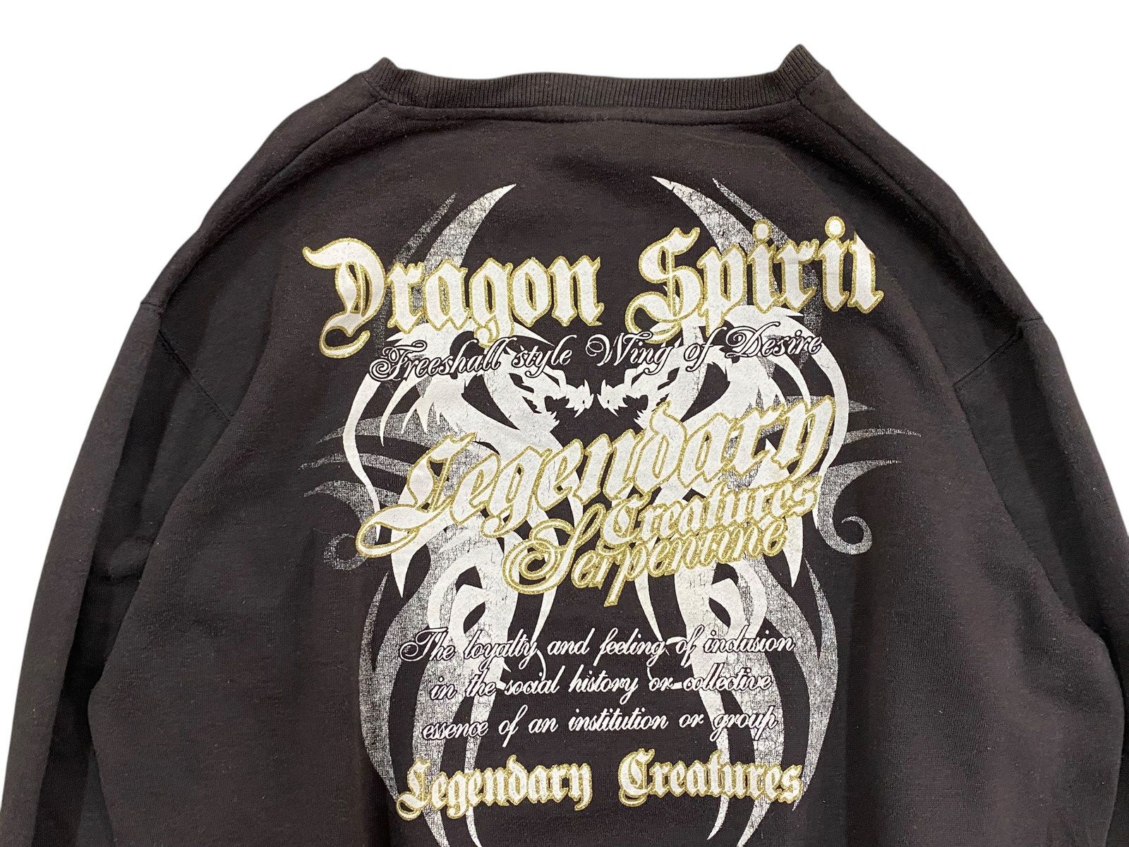 Japanese Brand Vintage “Dragon Spirit” Graphic Sweatshirt by Zeeky - LL Size US L / EU 52-54 / 3 - 3 Thumbnail