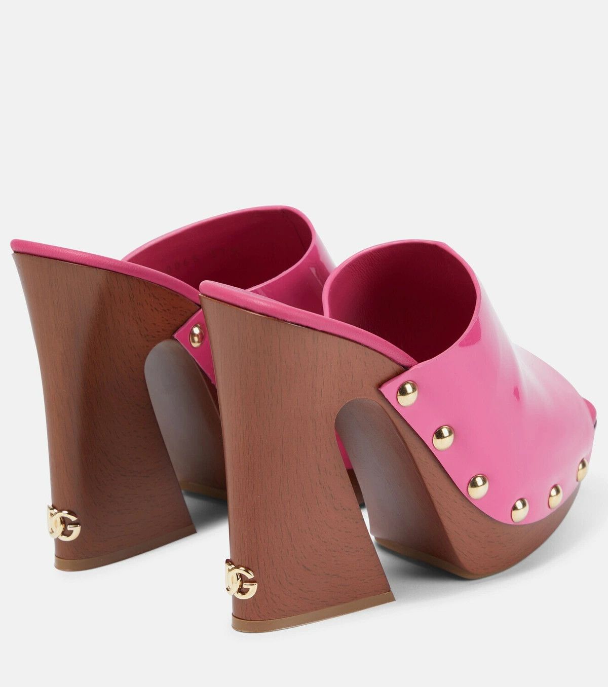 Dolce & Gabbana o1y0925 Geometric Heel Mules in Fuchsia Size US 5.5 / IT 35.5 - 3 Thumbnail