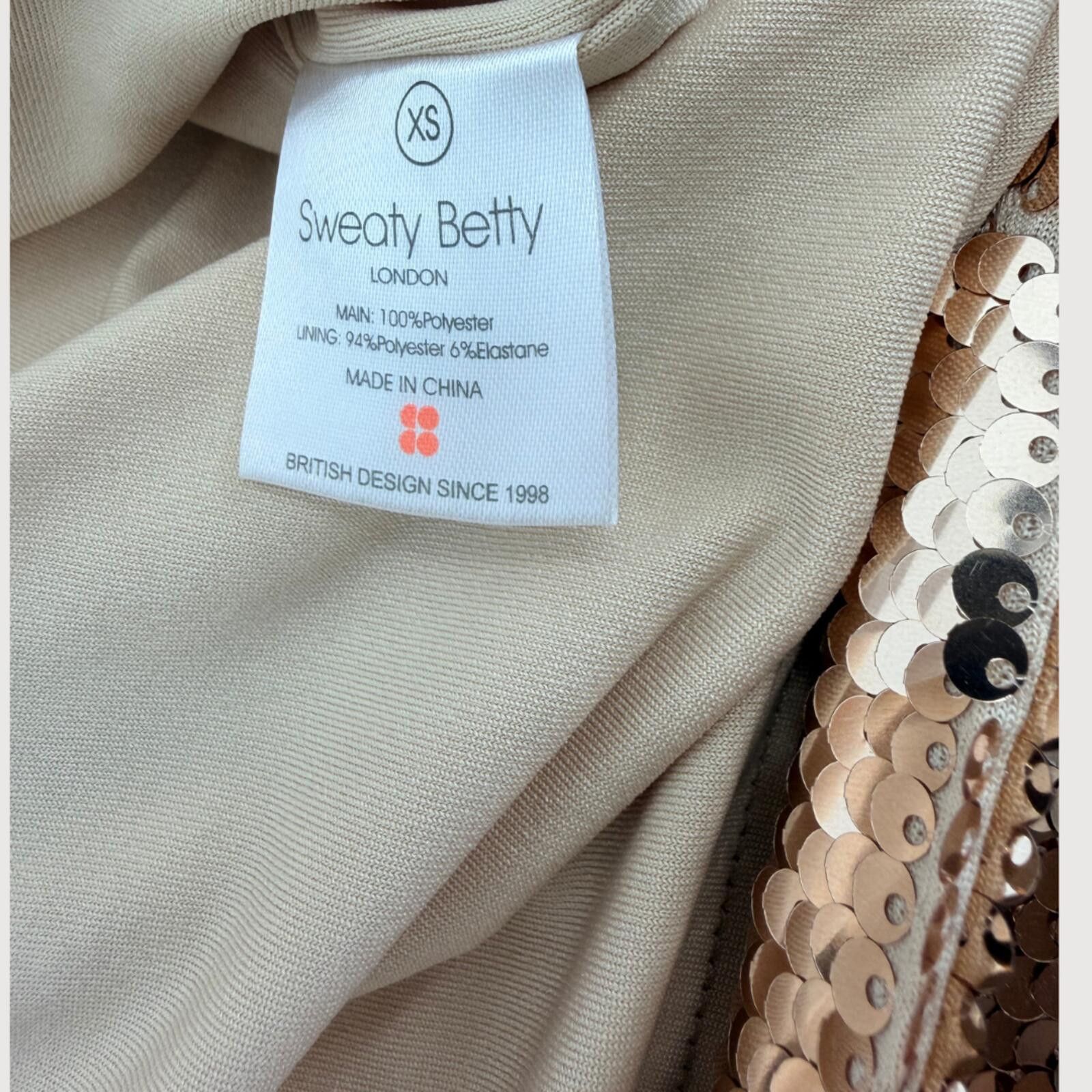 Other Sweaty Betty Disco Sequin Top Rose Gold XS Size XS / US 0-2 / IT 36-38 - 5 Thumbnail