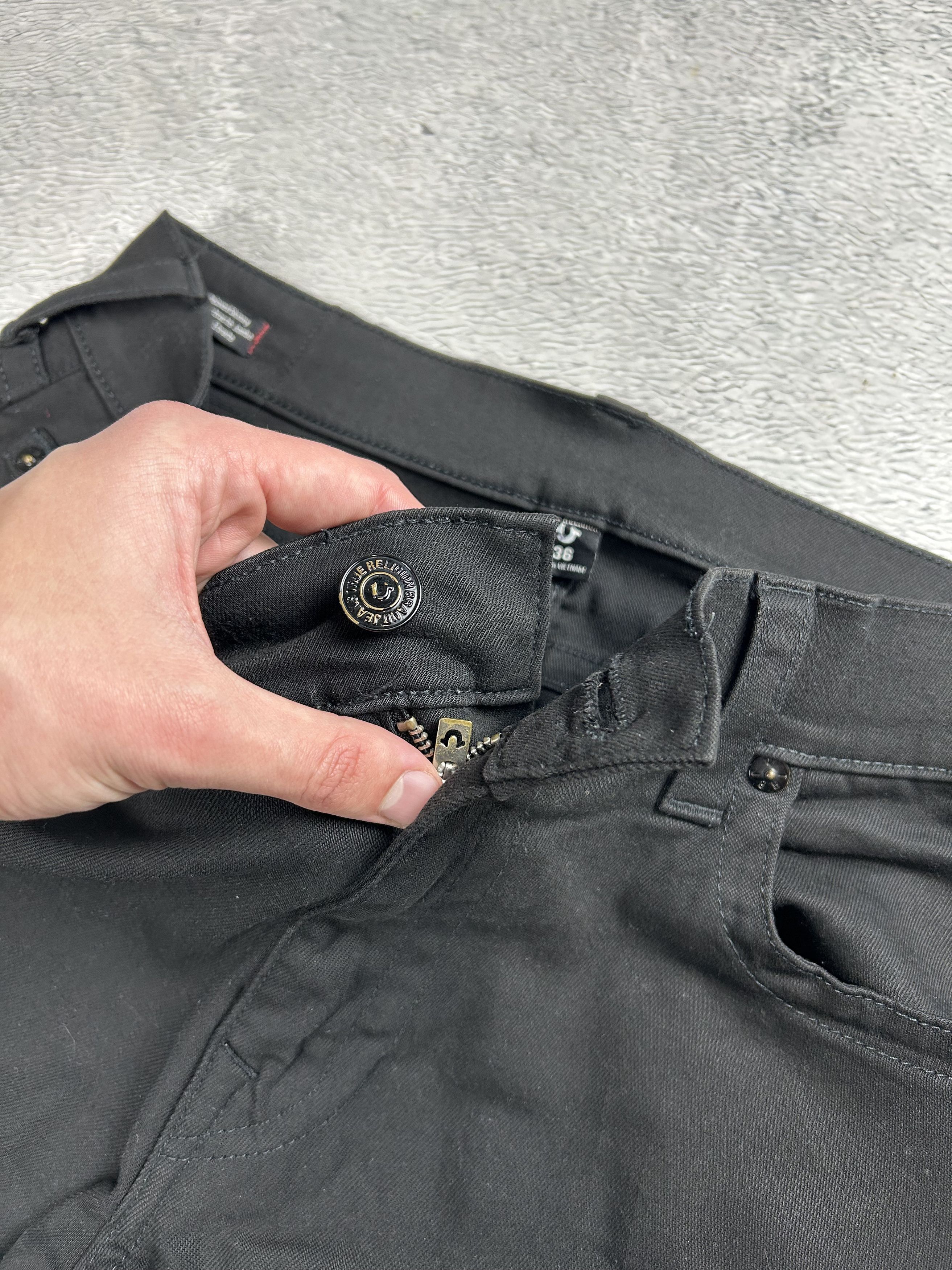 True Religion × Vintage True Religion Rocco Jeans Relaxed Skinny Black Oldmoney USA Size US 38 / EU 54 - 7 Thumbnail
