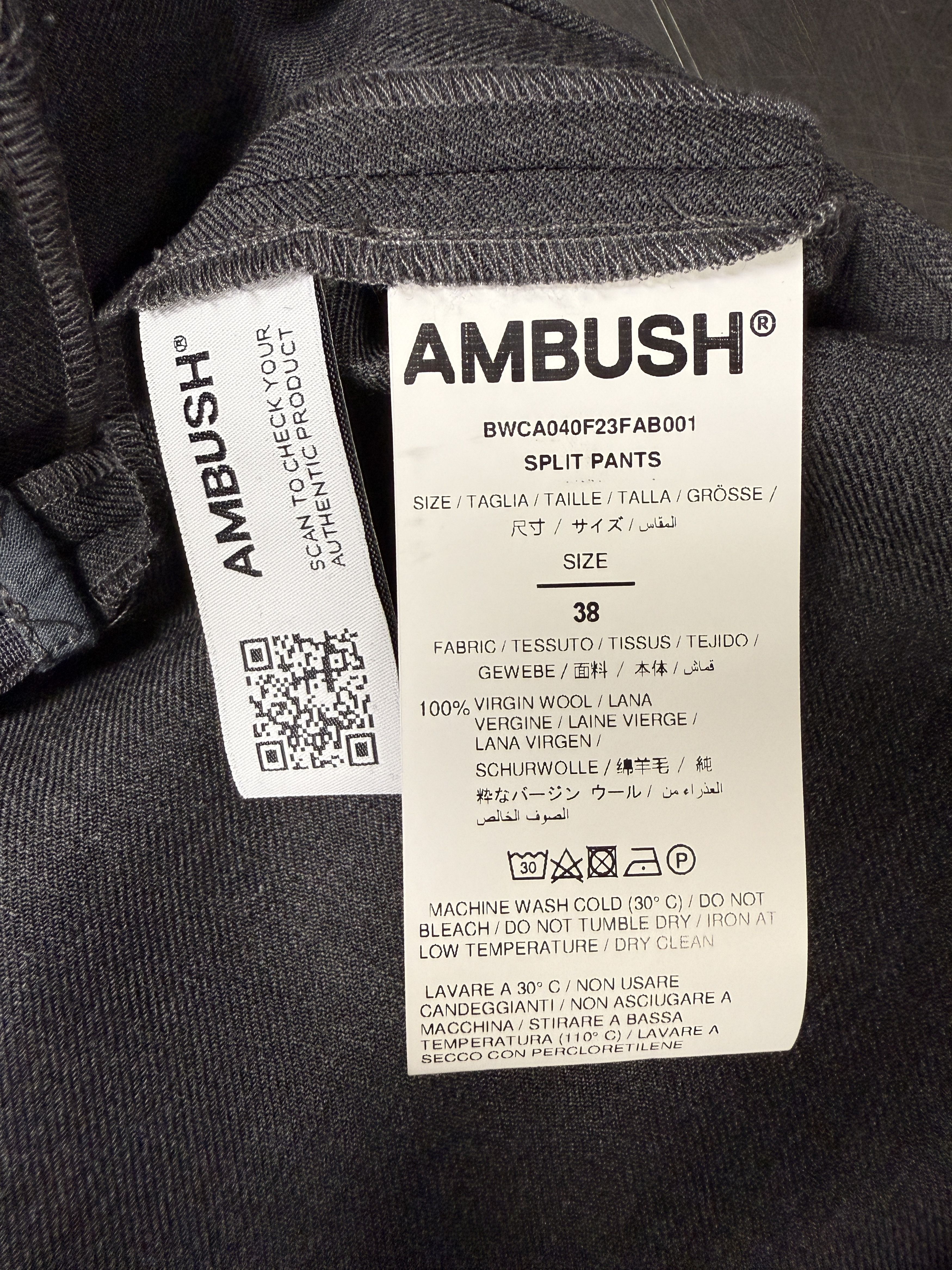 Ambush Design $720 Ambush Wool Split Pants Size 26" / US 2 / IT 38 - 11 Thumbnail