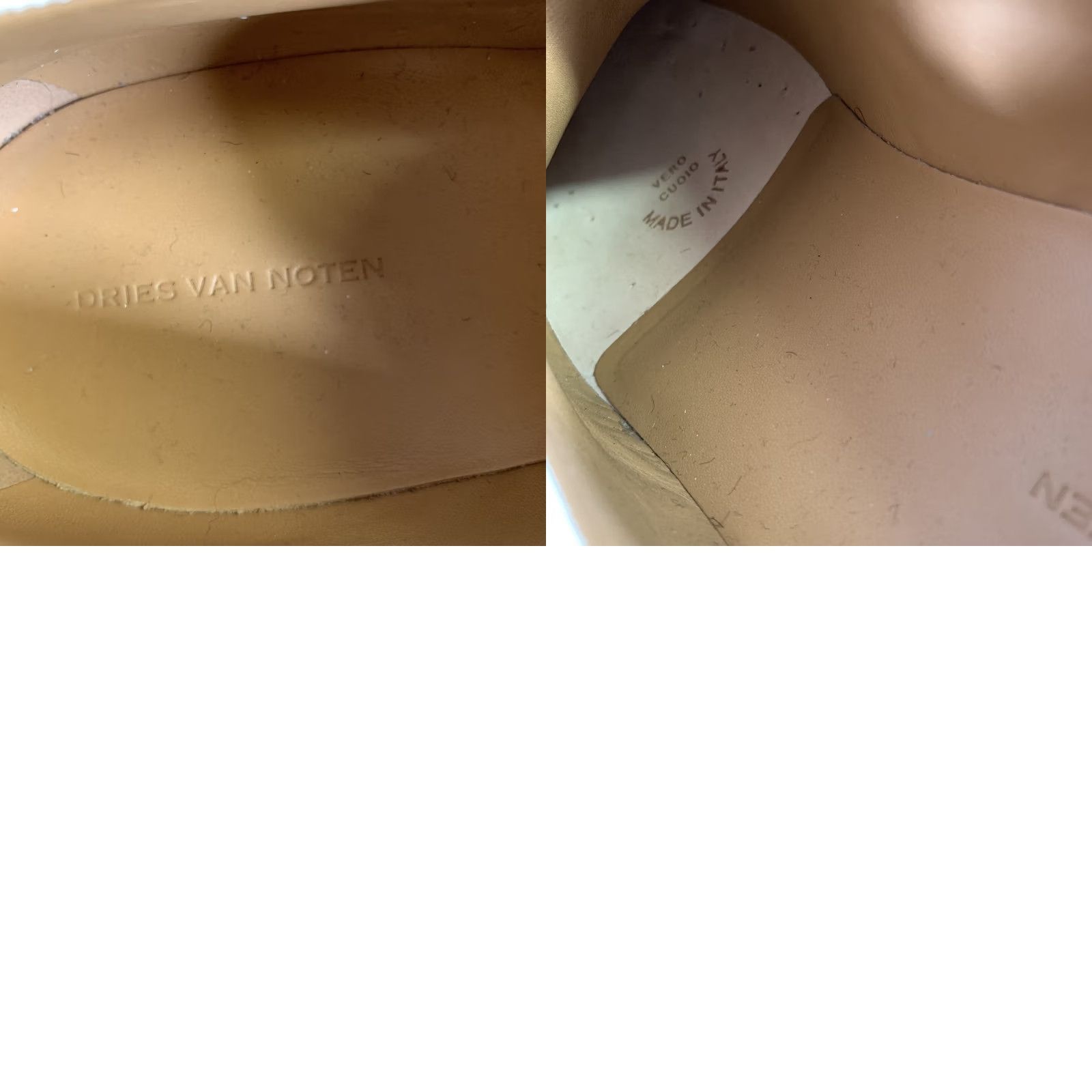 Dries Van Noten DRIES VAN NOTEN Loafers Leather Black Ivory Size 6.5 Size US 7 / EU 40 - 8 Thumbnail