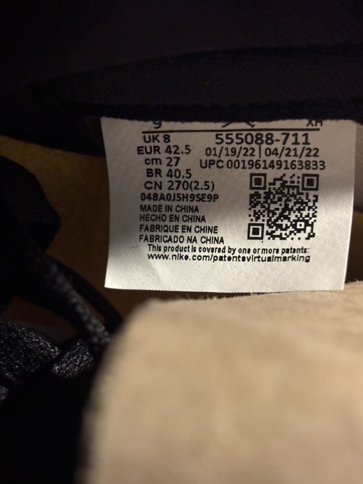 Jordan Brand Nike Air Jordan 1 Retro High OG Pollen 555088-701 Size 9 Size US 9 / EU 42 - 7 Thumbnail