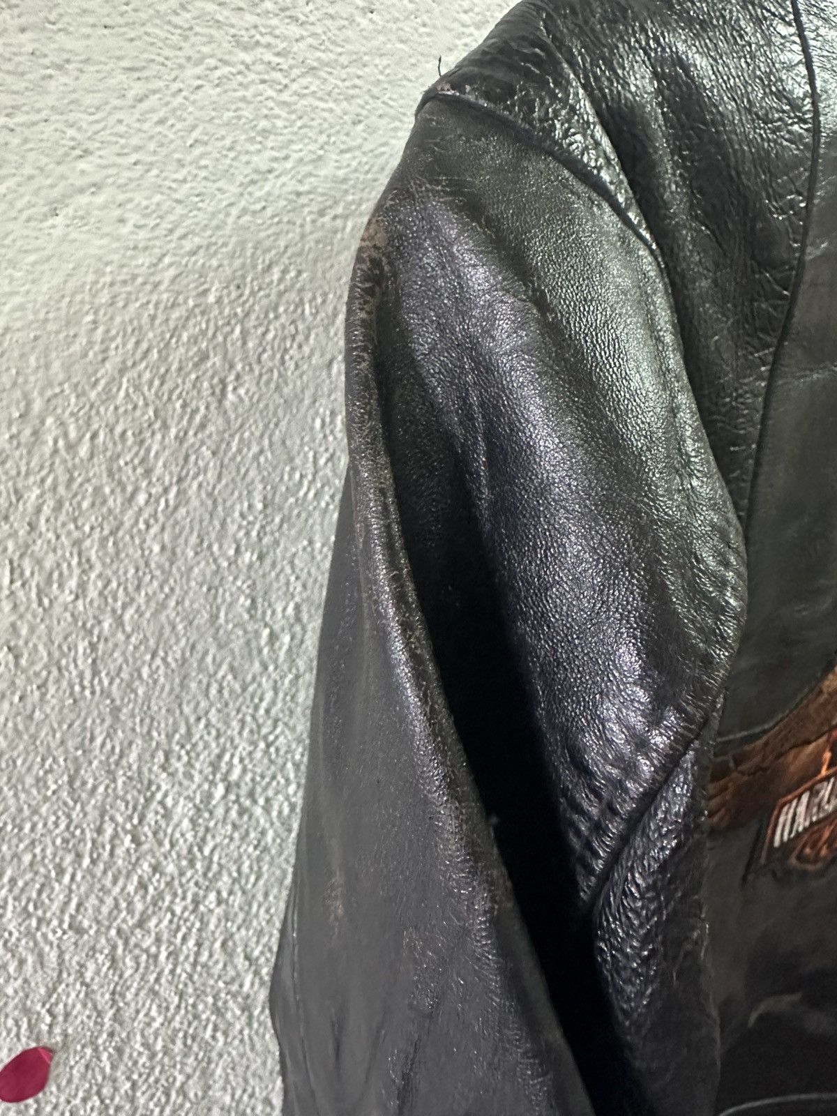 Harley Davidson × Vintage Vintage Harley Davidson Leather Jacket Size US S / EU 44-46 / 1 - 15 Thumbnail