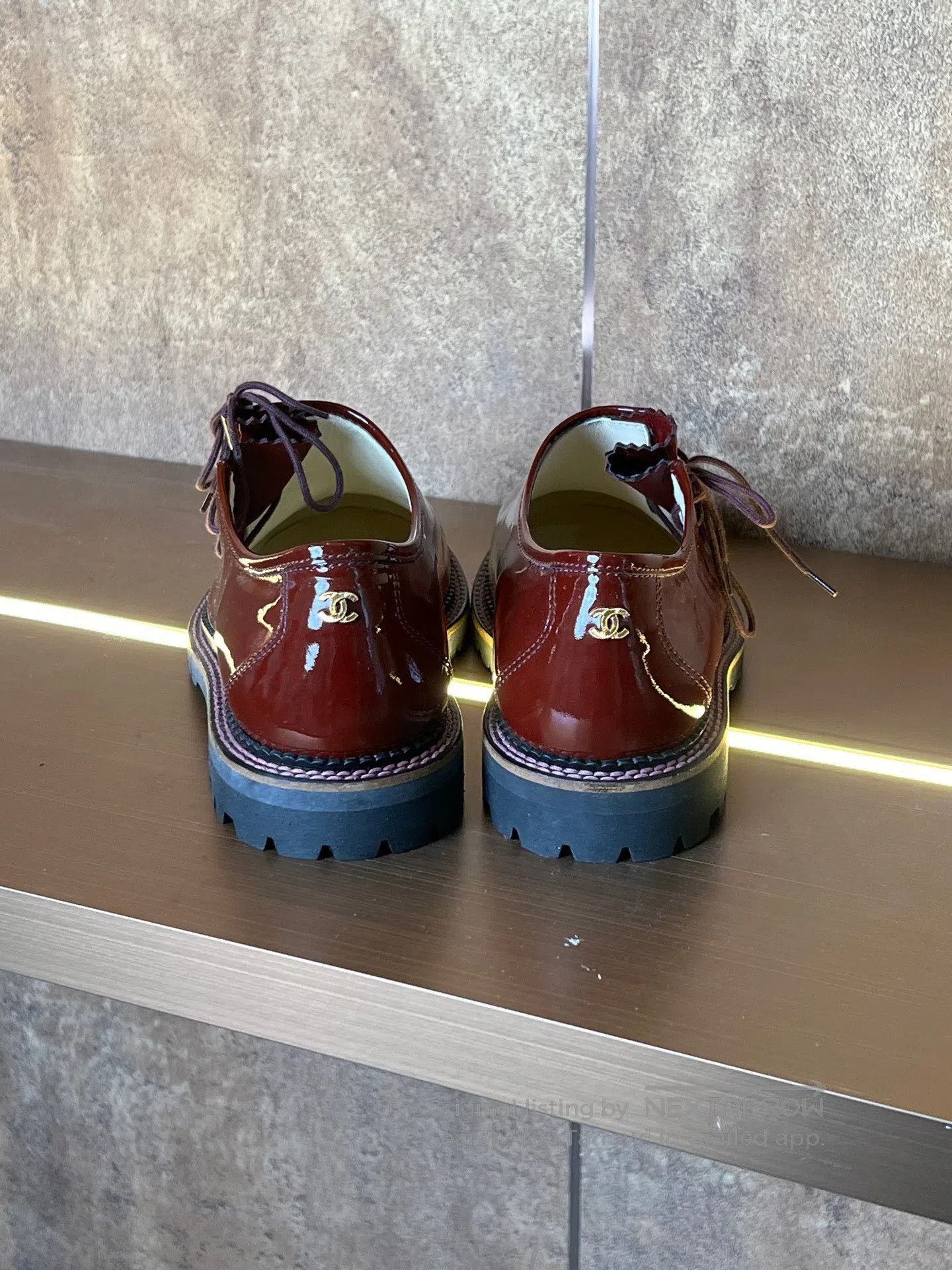 Chanel Chanel Round Toe Patent Leather Chef Derby Shoes| Size US 10.5 / IT 40.5 - 8 Thumbnail