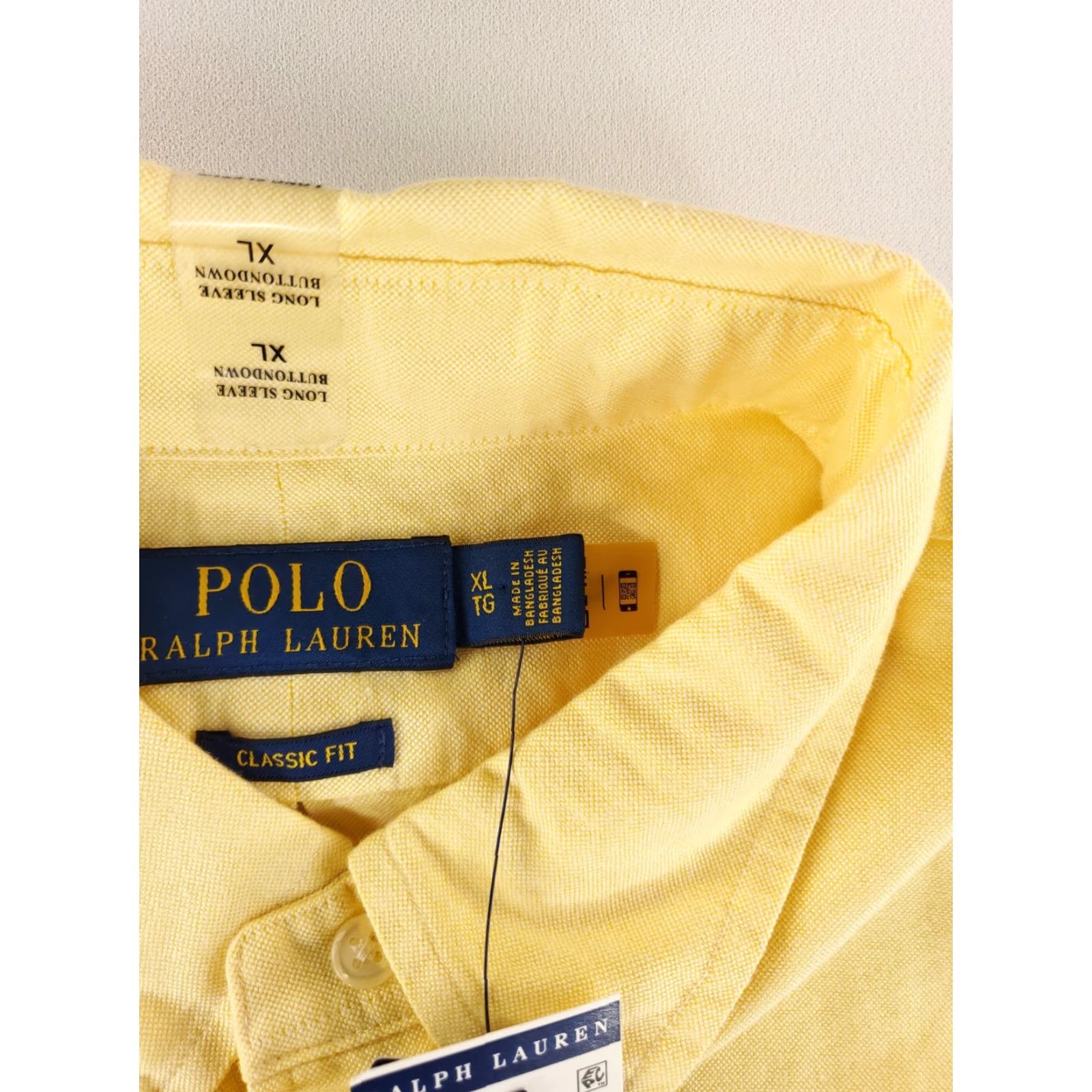 Polo Ralph Lauren Polo Ralph Lauren Shirt Button Down Classic Fit Yellow Long Sleeve Mens XL NWT Size US XL / EU 56 / 4 - 4 Thumbnail