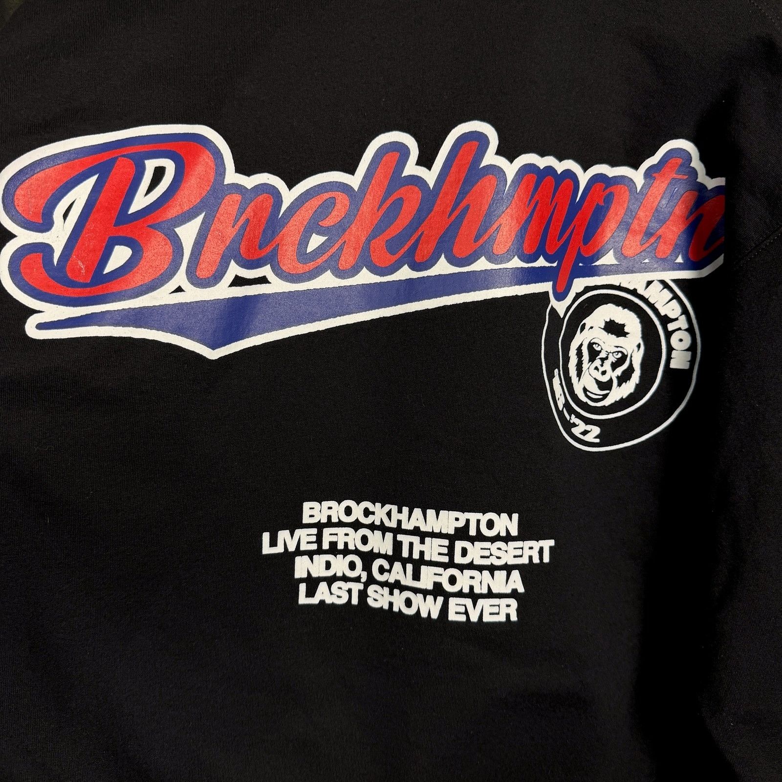 Brockhampton Brockhampton Men's Large Last Show Ever Indio Black Hoodie Size US L / EU 52-54 / 3 - 6 Thumbnail