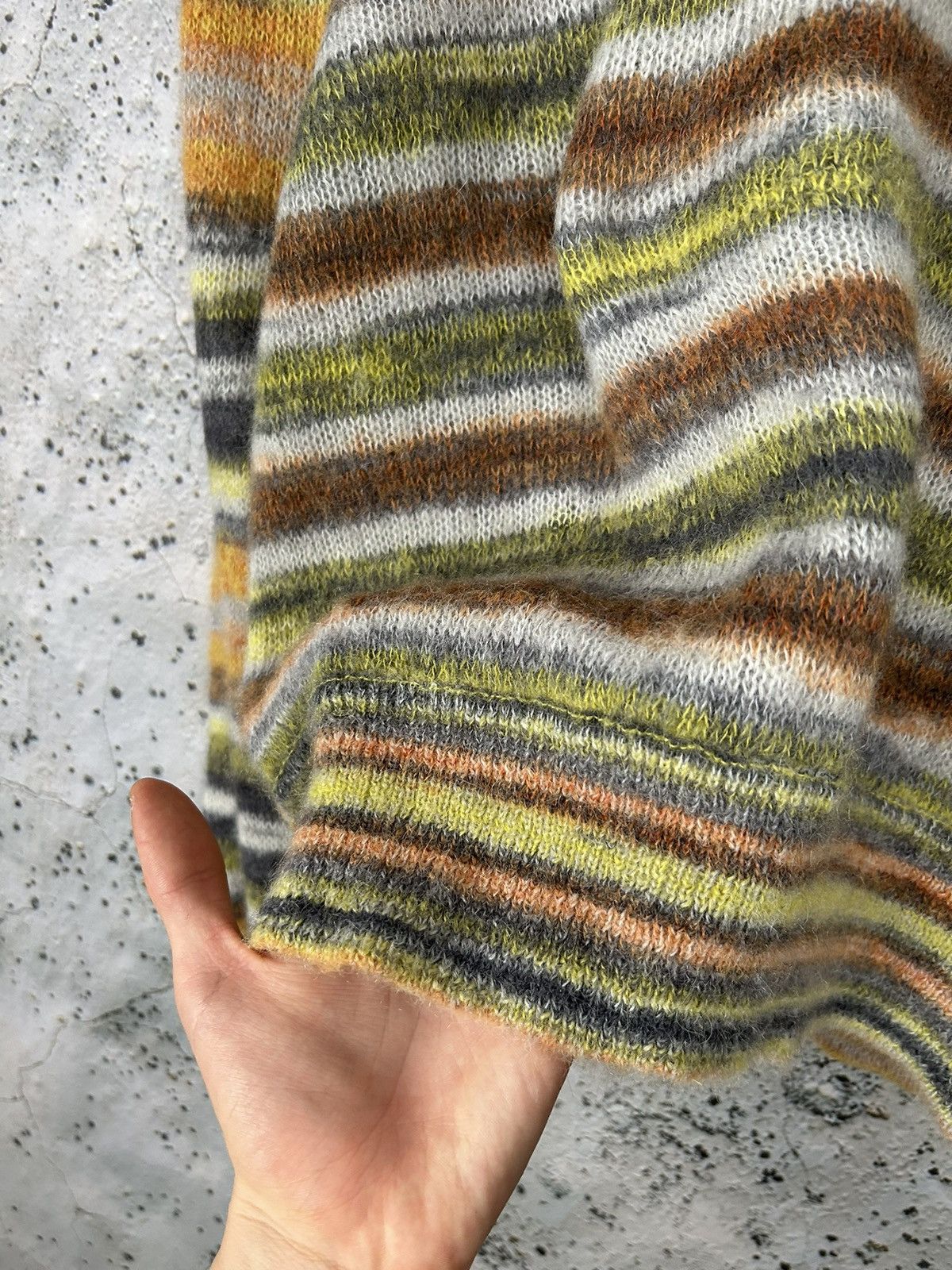 Designer Rodebjer Mohair Stripped Grunge Punk Knit Sweater Designer Size US M / EU 48-50 / 2 - 5 Thumbnail
