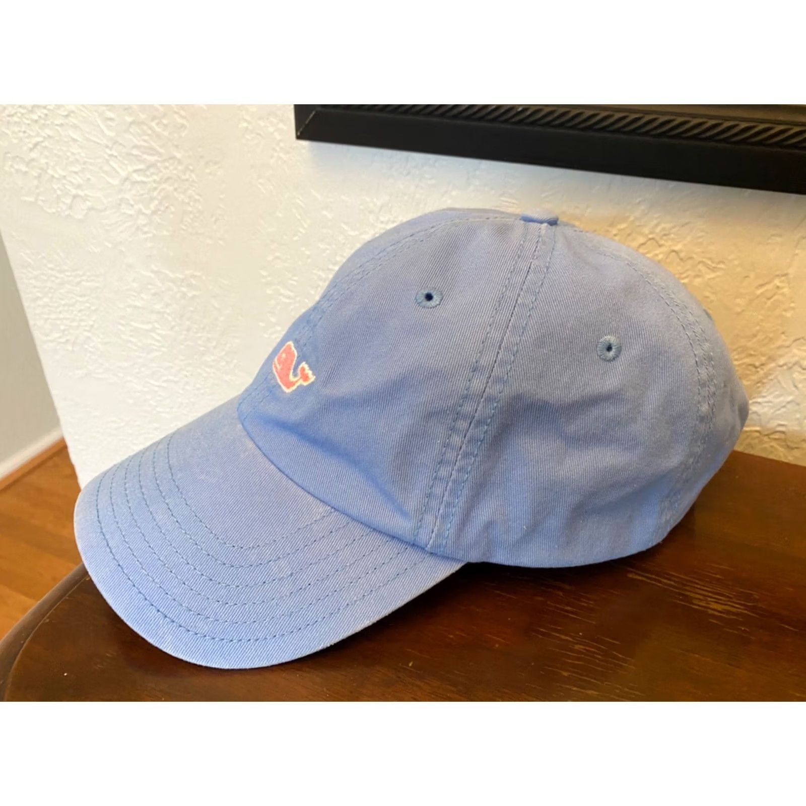 Vineyard Vines Vineyard Vines Hat Blue Pink Whale Logo Lightweight On The Go Strapback Hat Size ONE SIZE - 2 Thumbnail