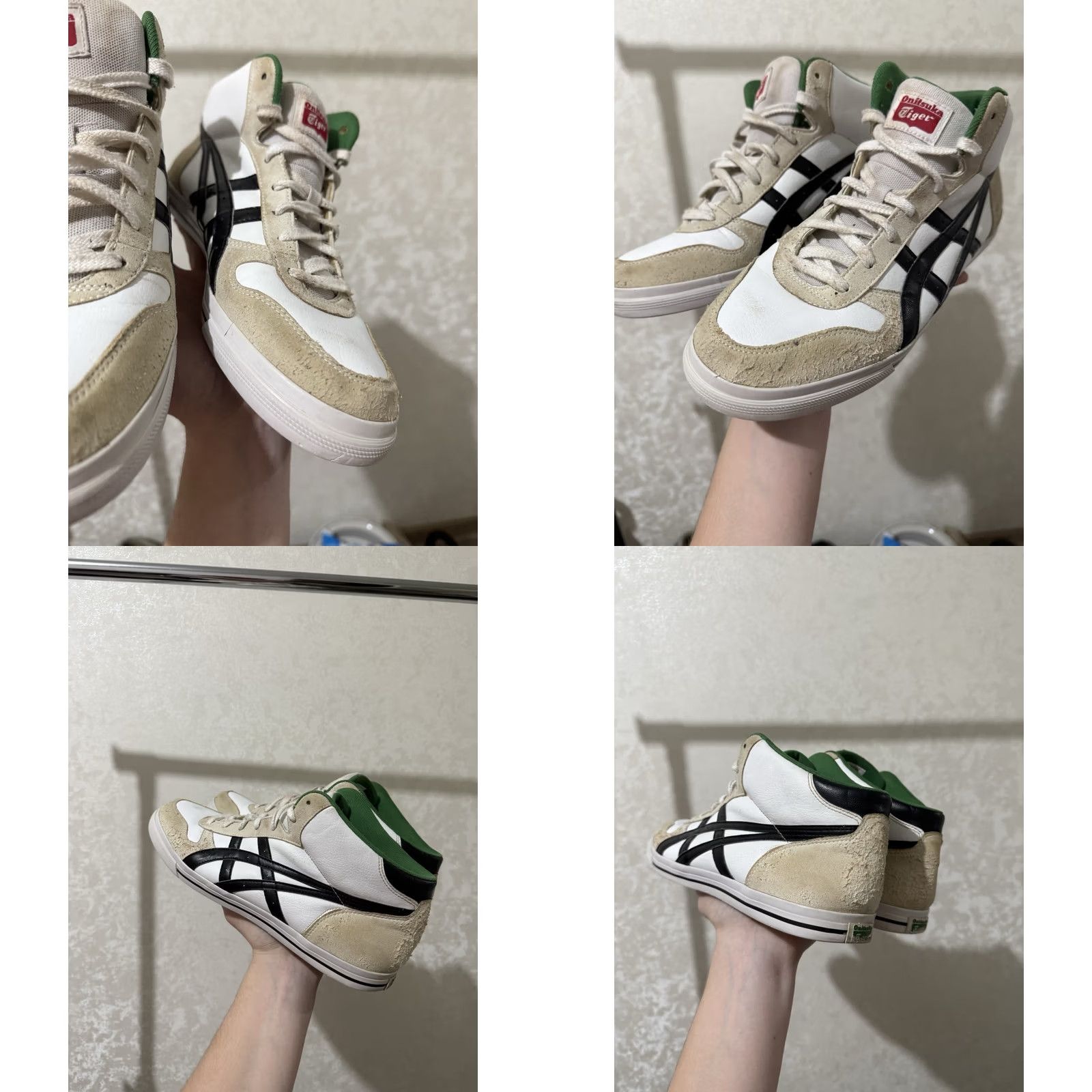 Onitsuka Tiger VINTAGE ASICS Onitsuka Tiger Aaron MT HIGH-TOP MEN’S SPORTS SNEAKERS Sz 44.5 White Leather Sneakers Mens 90s Athletic Size US 10 / EU 43 - 8 Thumbnail