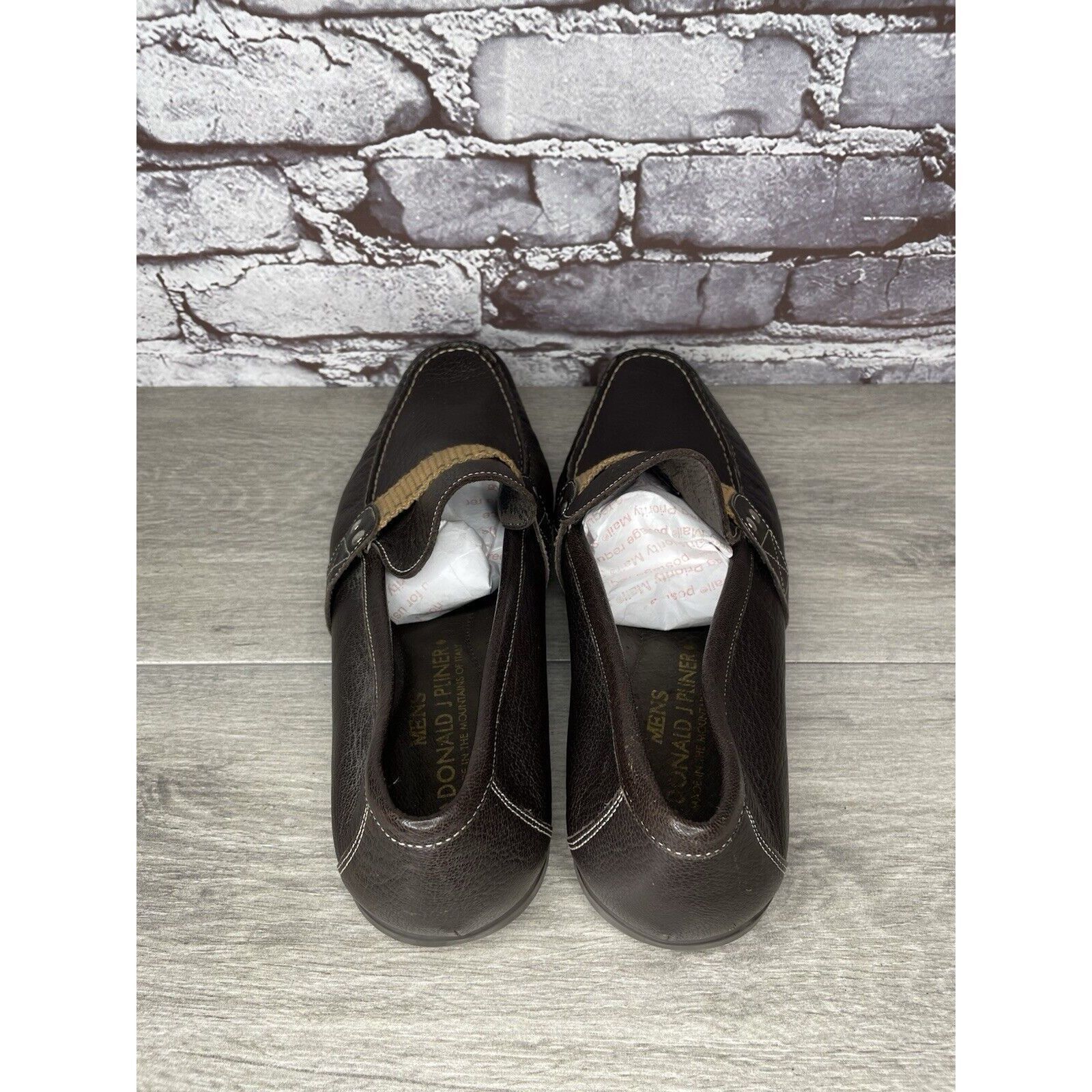 Donald Pliner Donald J. Pliner Brown Leather Slip On Casual Driving Shoes Size US 11 / EU 44 - 4 Thumbnail
