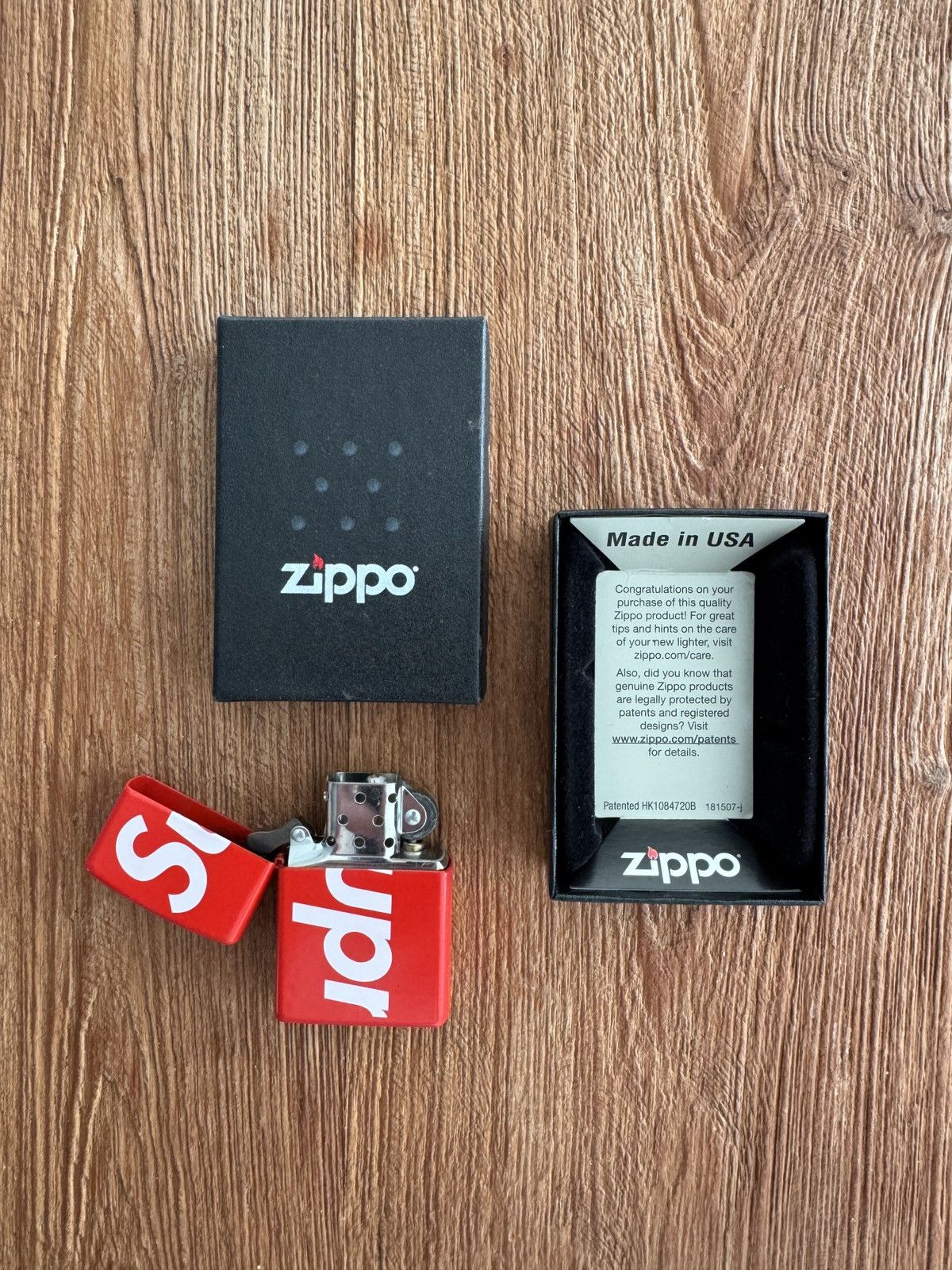 Supreme Supreme Logo Zippo Red lighter Brand New Box Size ONE SIZE - 5 Thumbnail