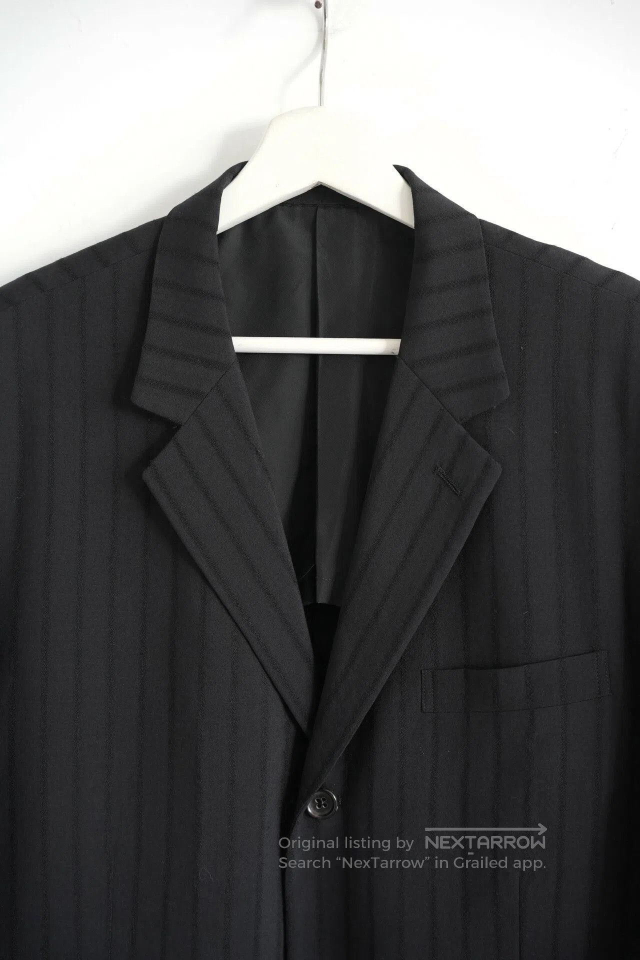 Y's for Men black pinstripe 9. Size US M / EU 48-50 / 2 - 4 Thumbnail