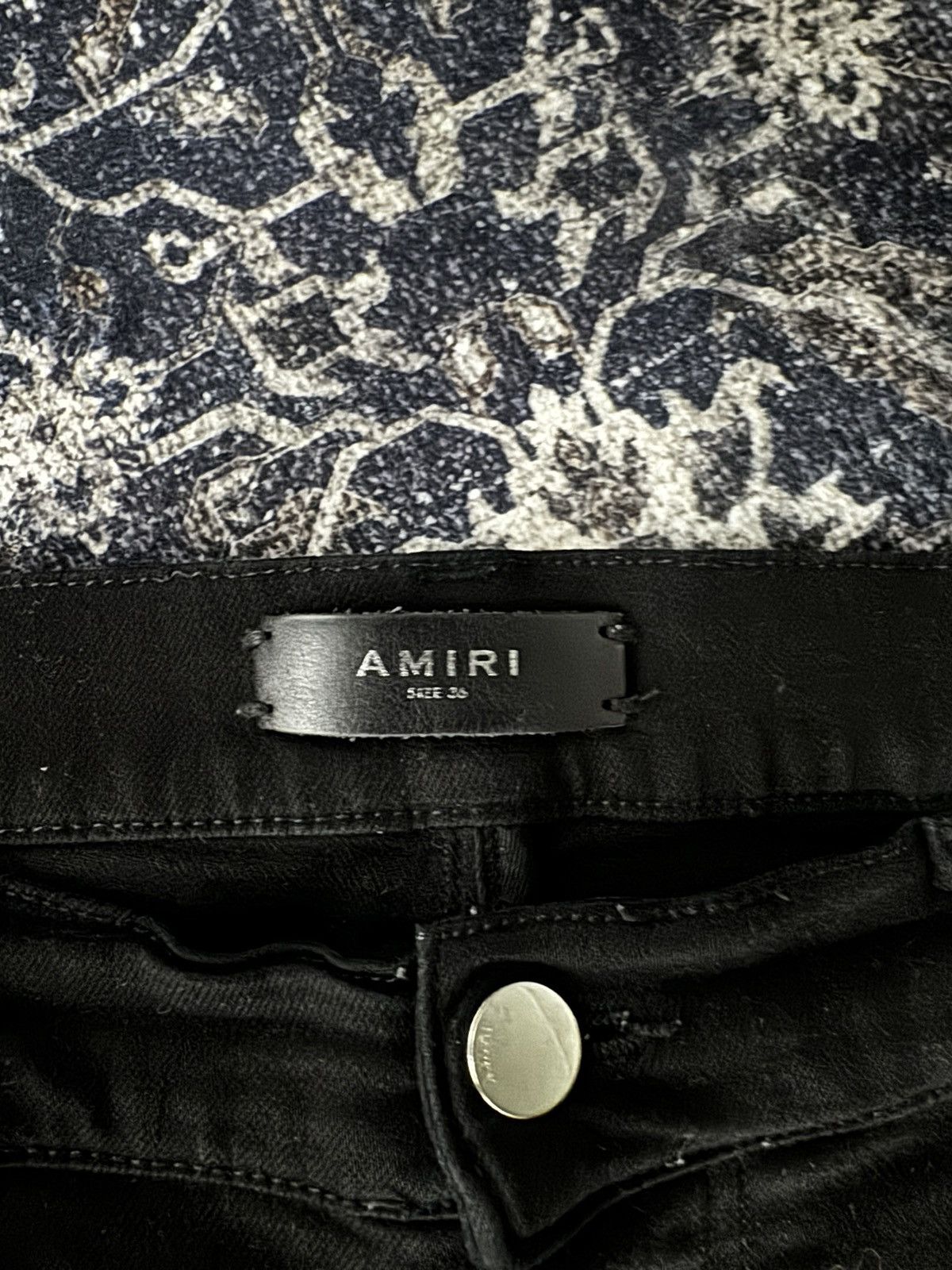 Amiri Amiri Black Leather Mx1 Jeans Size US 36 / EU 52 - 5 Thumbnail