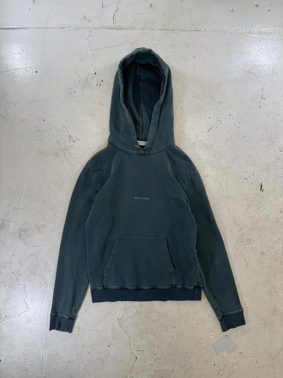 Other Saint Laurent Paris Green Logo Hoodie Size US L / EU 52-54 / 3 - 1 Thumbnail