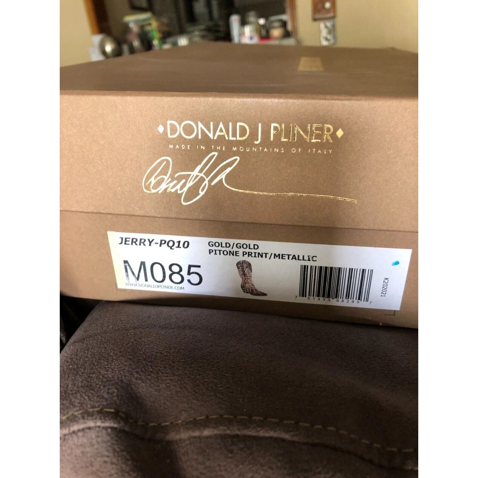 Donald Pliner Donald Pliner Western Metallic Snake Leather Boot $695 Size US 8.5 / IT 38.5 - 10 Thumbnail